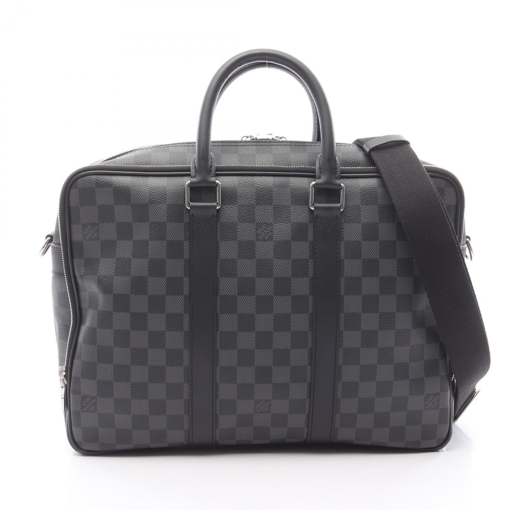 Louis Vuitton Ikar NM Briefcase Bag, Coated Canvas and Leather with Damier Graphite Finish