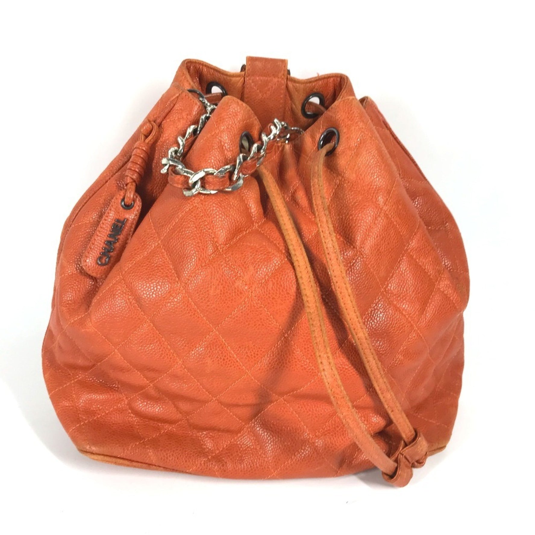 CHANEL Backpack Rucksack Matelasse Quilted Bag Shoulder Caviar Skin