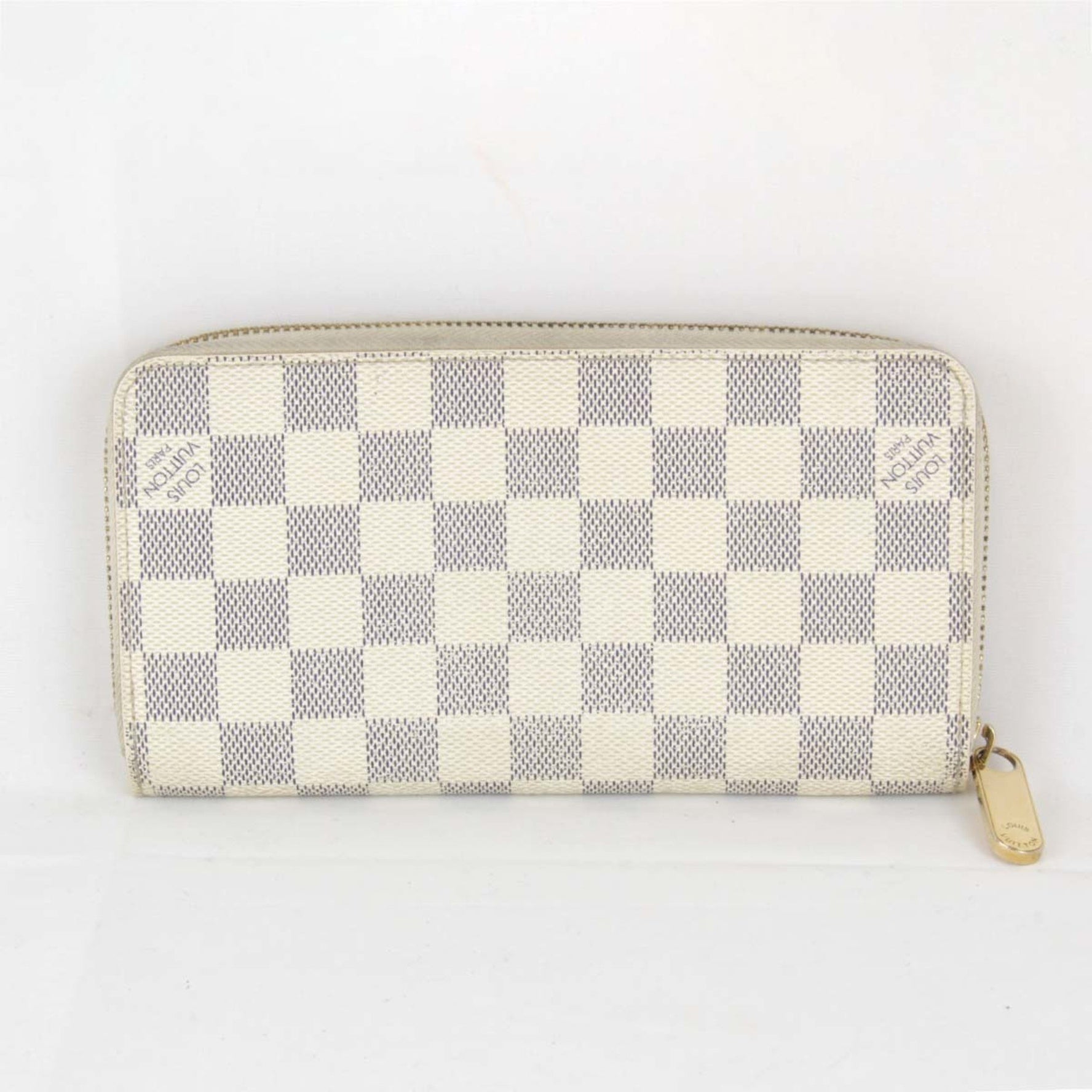 Louis Vuitton Zippy Wallet Long Damier Azur Canvas