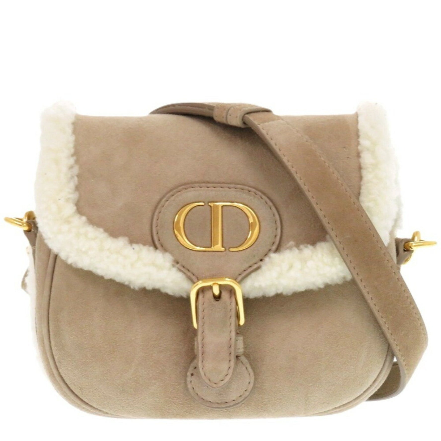 Christian Dior Bobby Shearling Suede Mouton Shoulder Bag 0340