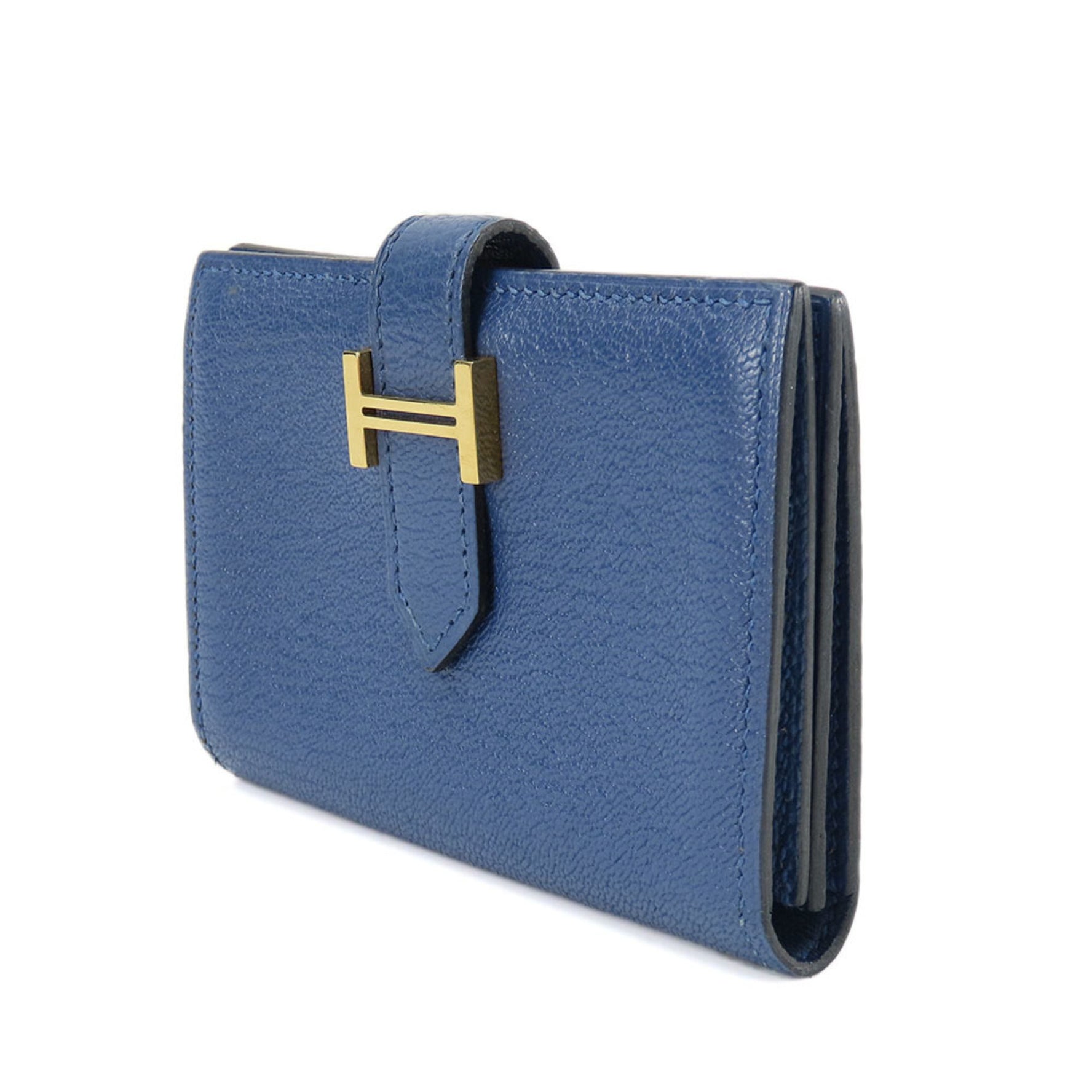 Hermes Business Card Holder/Card Case Bearn Chevre X Stamp Holder Men's