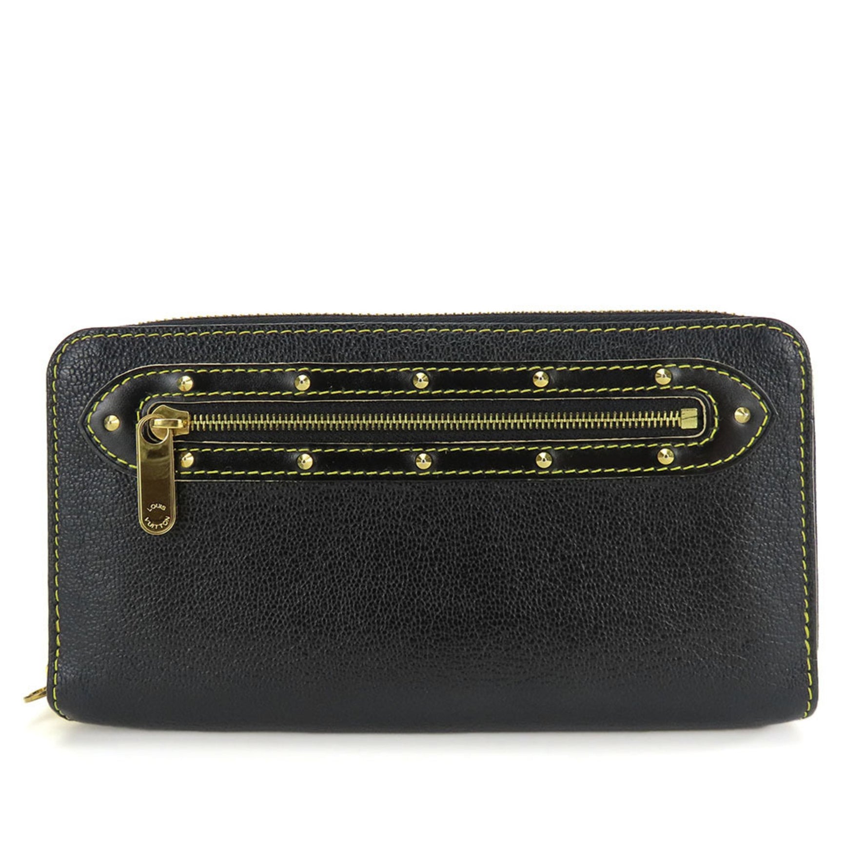 Louis Vuitton Long Wallet Zippy Suhali Round Leather Studs