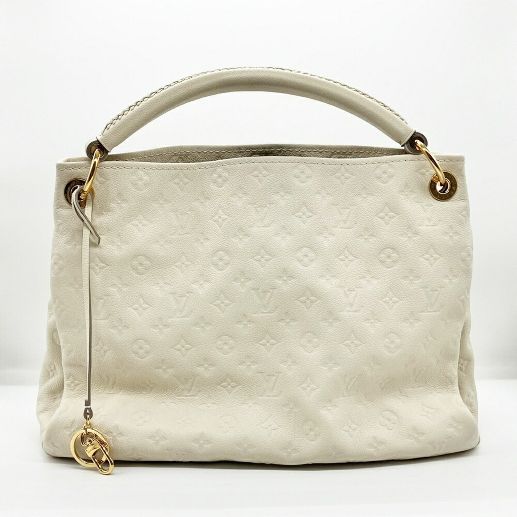 Louis Vuitton Artsy MM Handbag Monogram Empreinte Neige (Ivory) LOUIS VUITTON