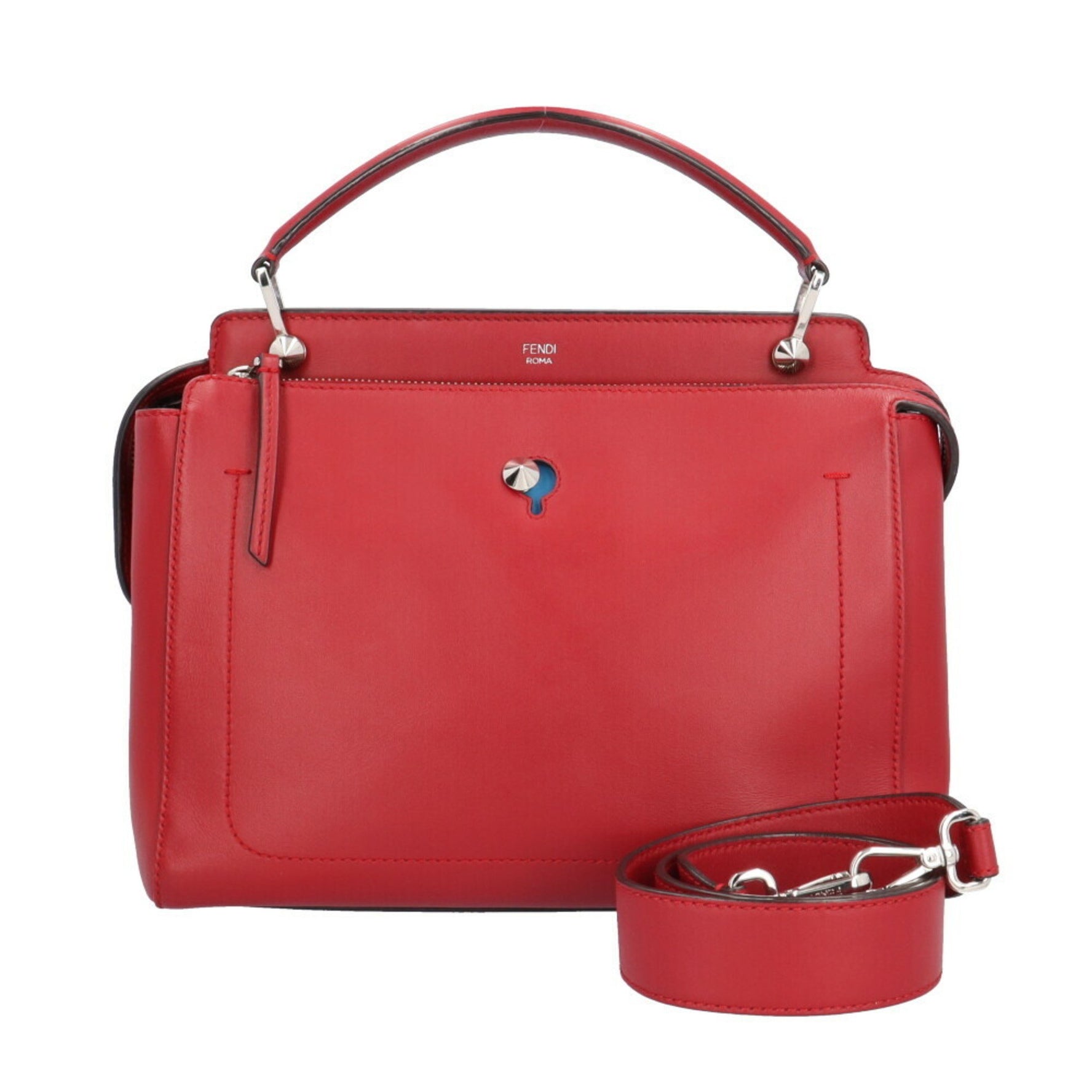 Fendi.com Shoulder Bag Fendi Leather Red