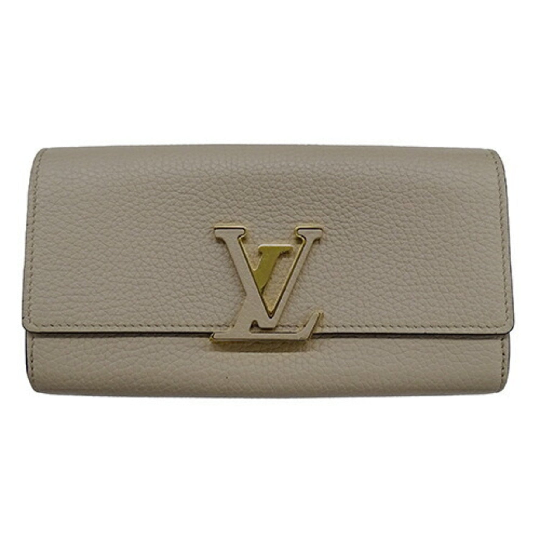 Louis Vuitton Wallet Long Taurillon Leather Portefeuille Capucines Gale IC Chip