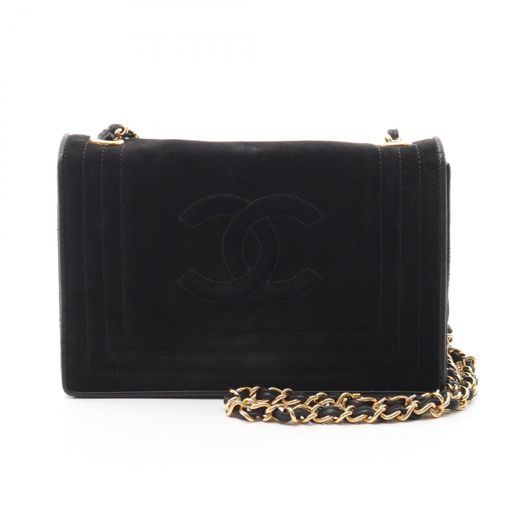 Chanel Coco Mark Shoulder Bag, Suede