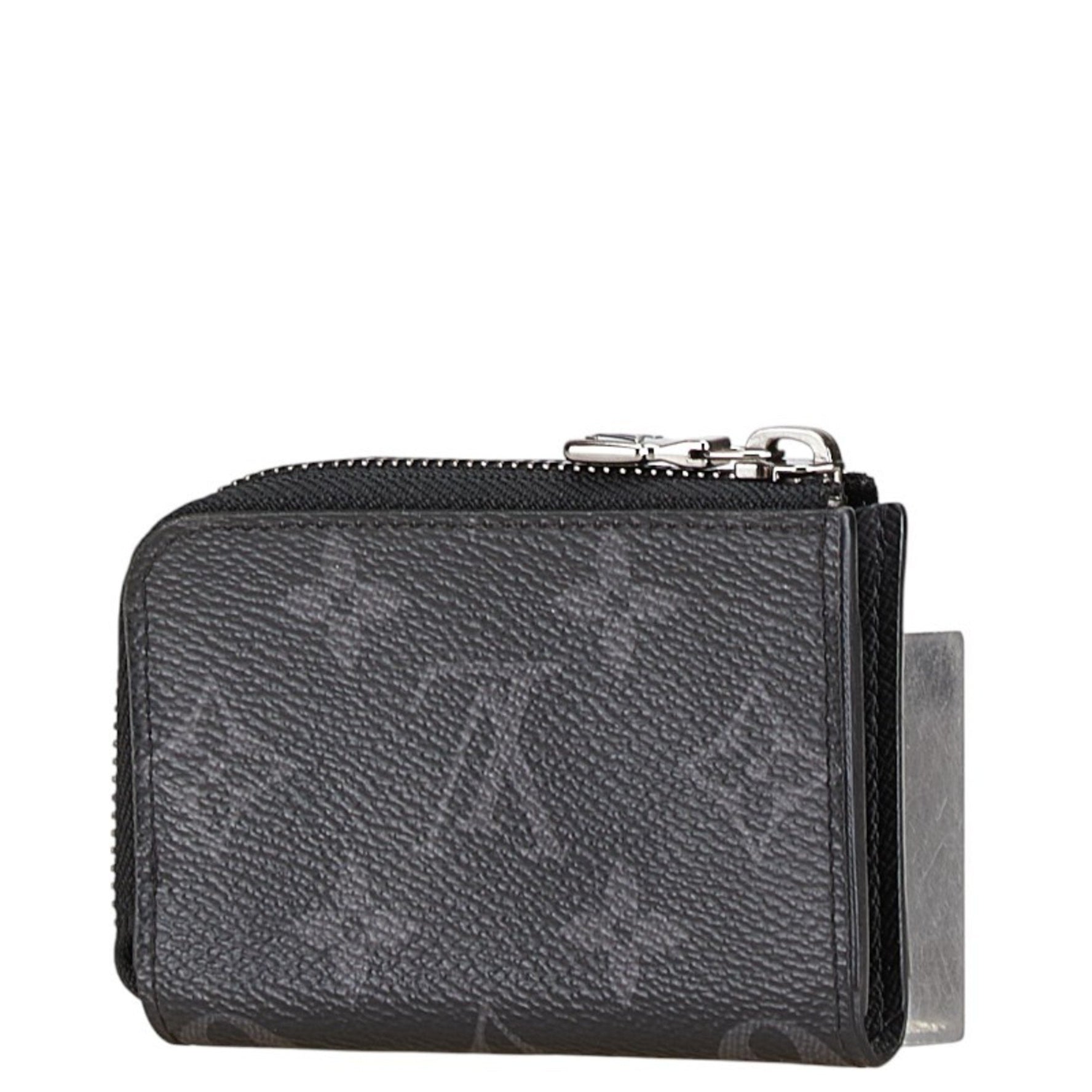 Louis Vuitton Monogram Eclipse Portemonnay Jour Coin Case Purse PVC Leather