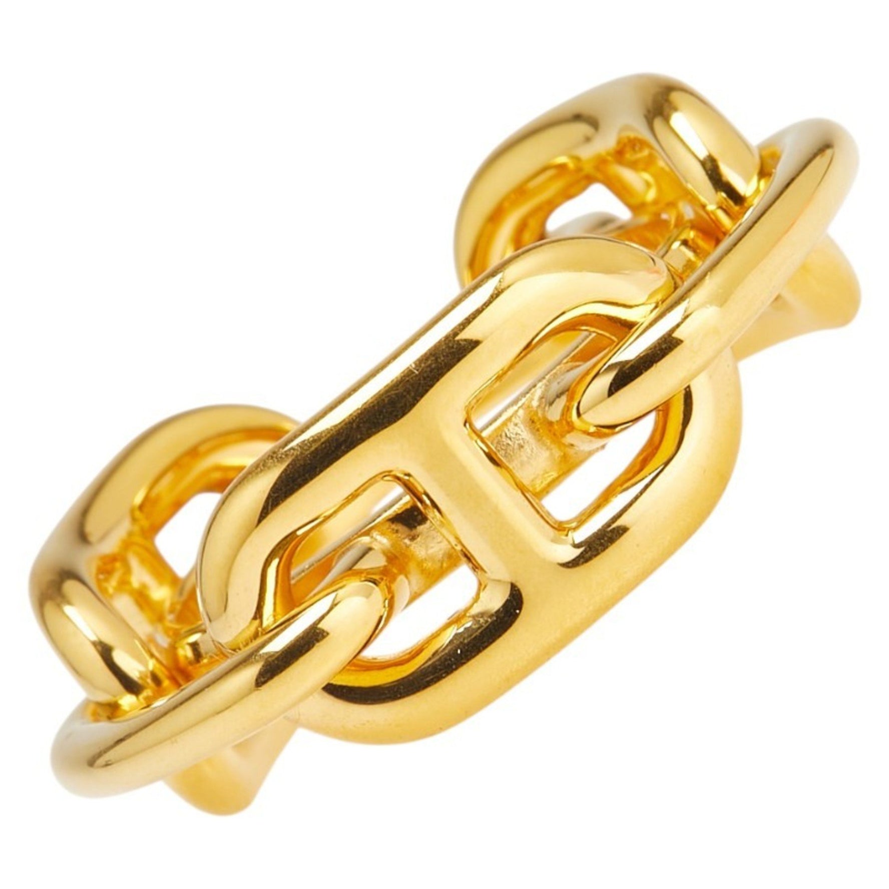 Hermes Chaine d'Ancre scarf ring, plated, .