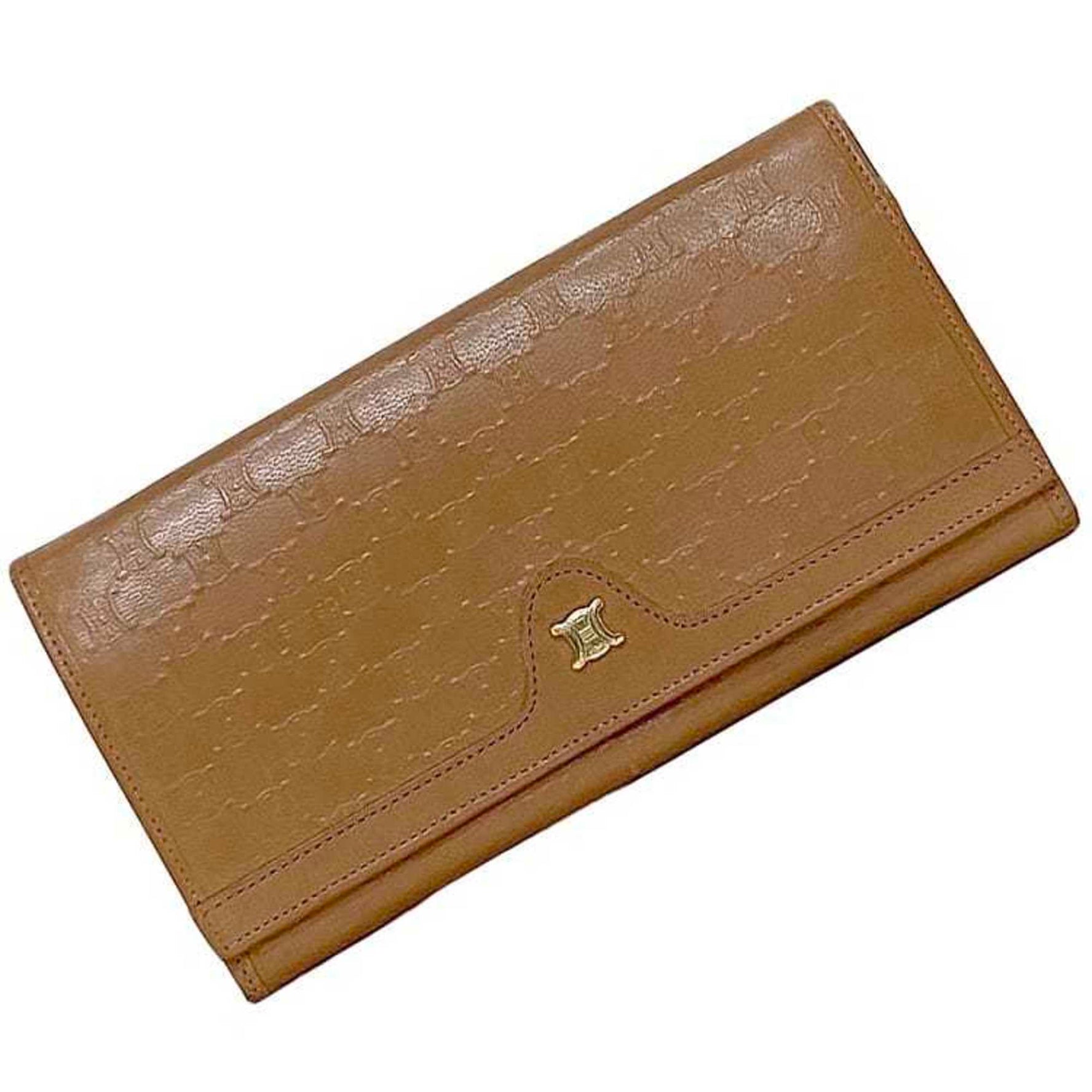Celine bi-fold long wallet macadam leather