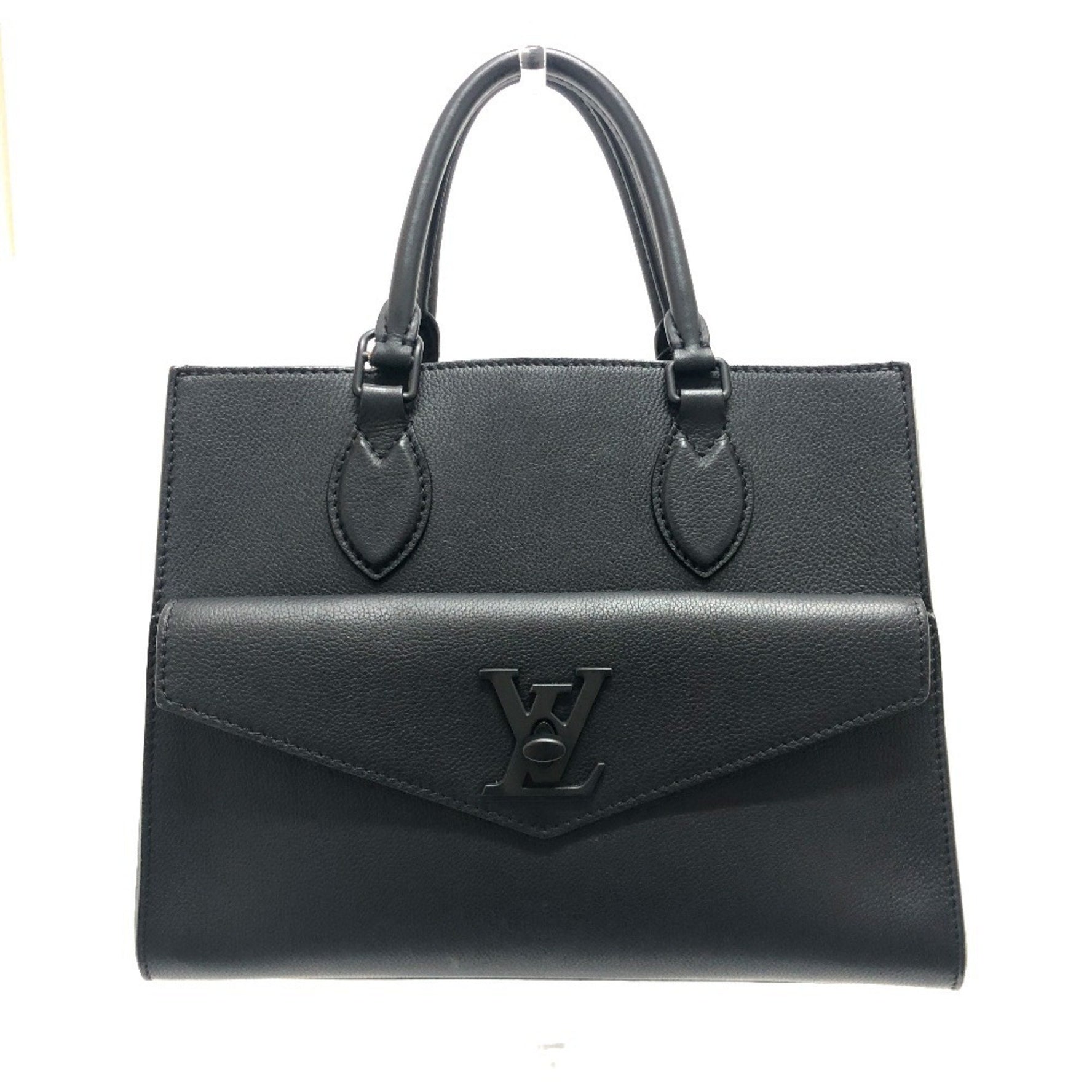 Louis Vuitton Rock Me Tote PM Bag Handbag Grained Calf Leather Noir