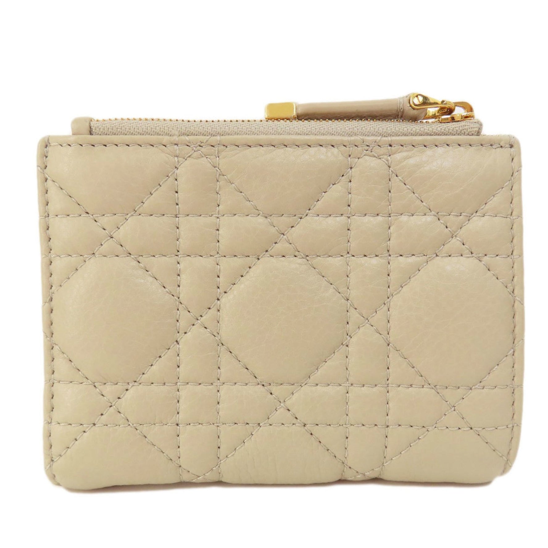 Christian Dior Caro Dahlia Wallet Bi-fold wallet Leather