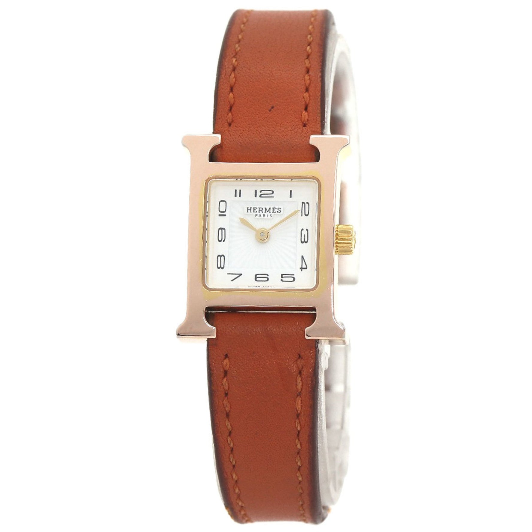 Hermes H Watch PGP Leather Ladies