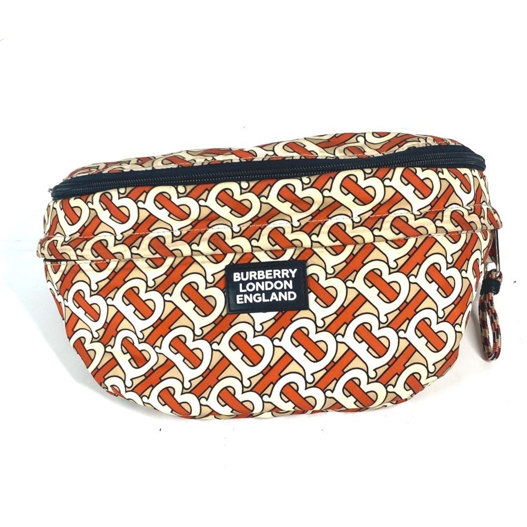 BURBERRY Body bag, waist pouch, belt TB backpack, rucksack, nylon, men's, orange