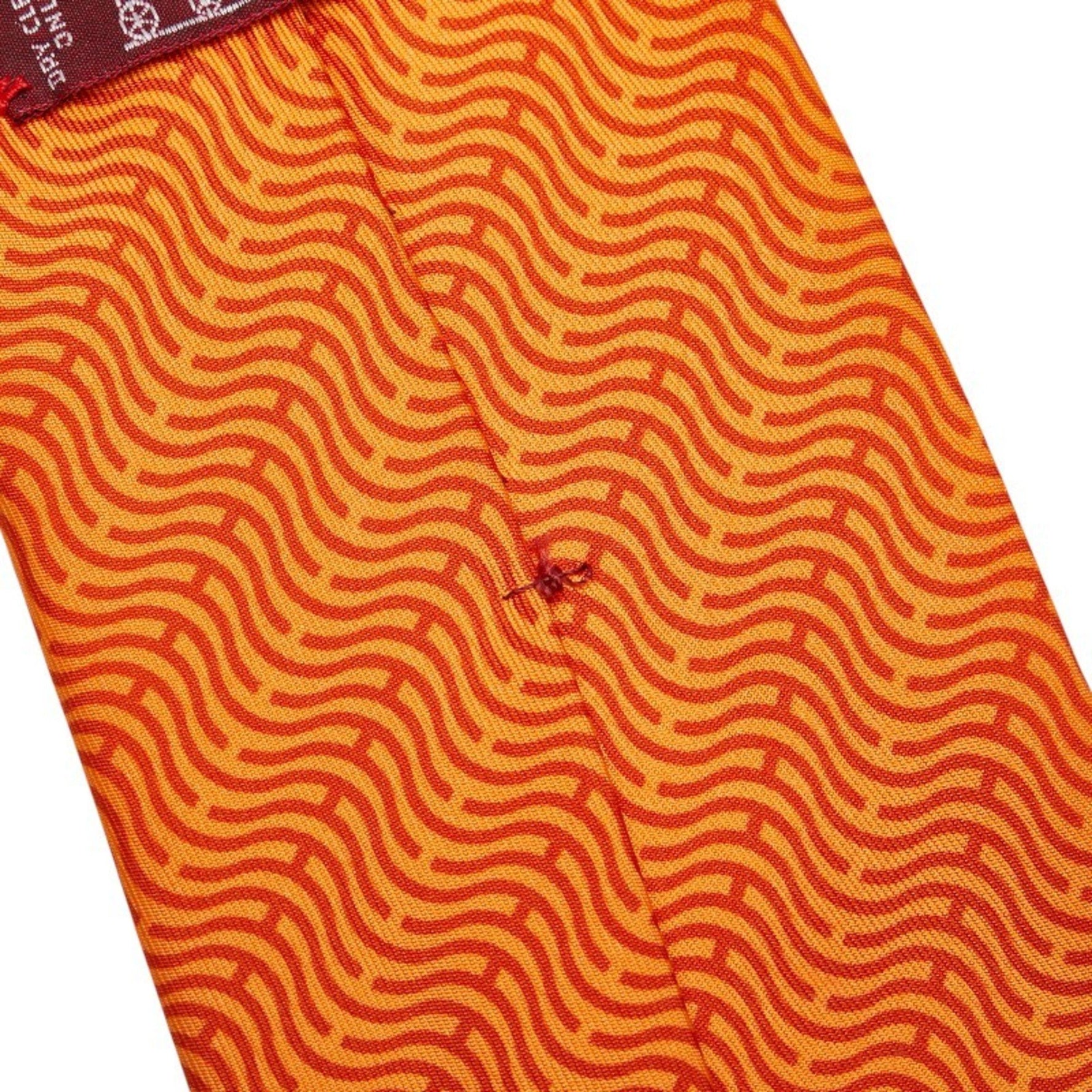 Hermes H logo tie, silk