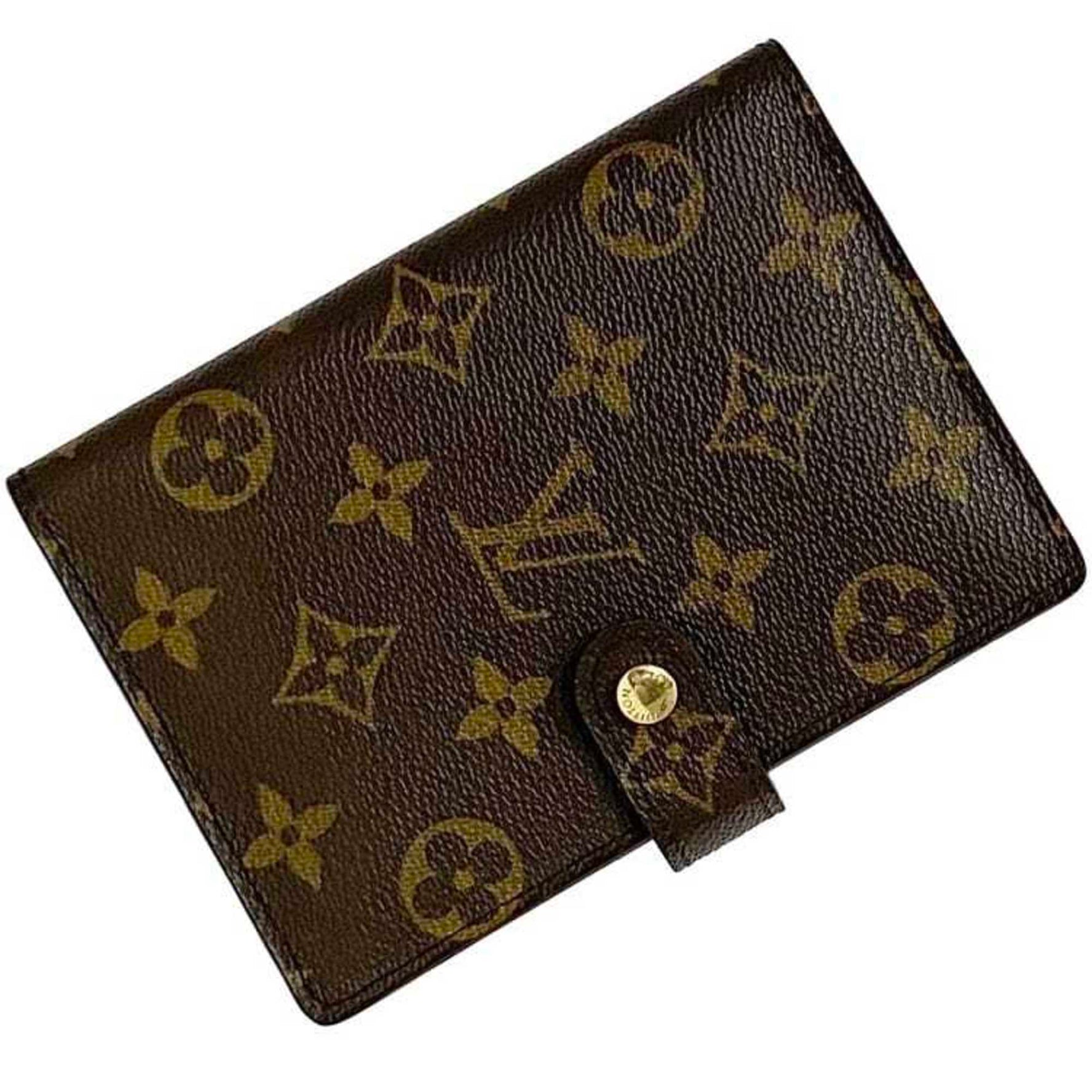 Louis Vuitton Notebook Cover Agenda PM Brown Monogram 6 Holes Canvas