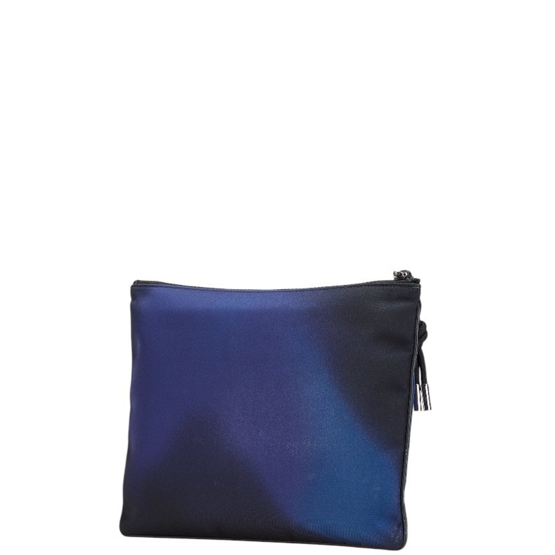 Christian Dior Dior HOMME Bee Gradient Clutch Bag/Second Bag in Blue and Black Nylon