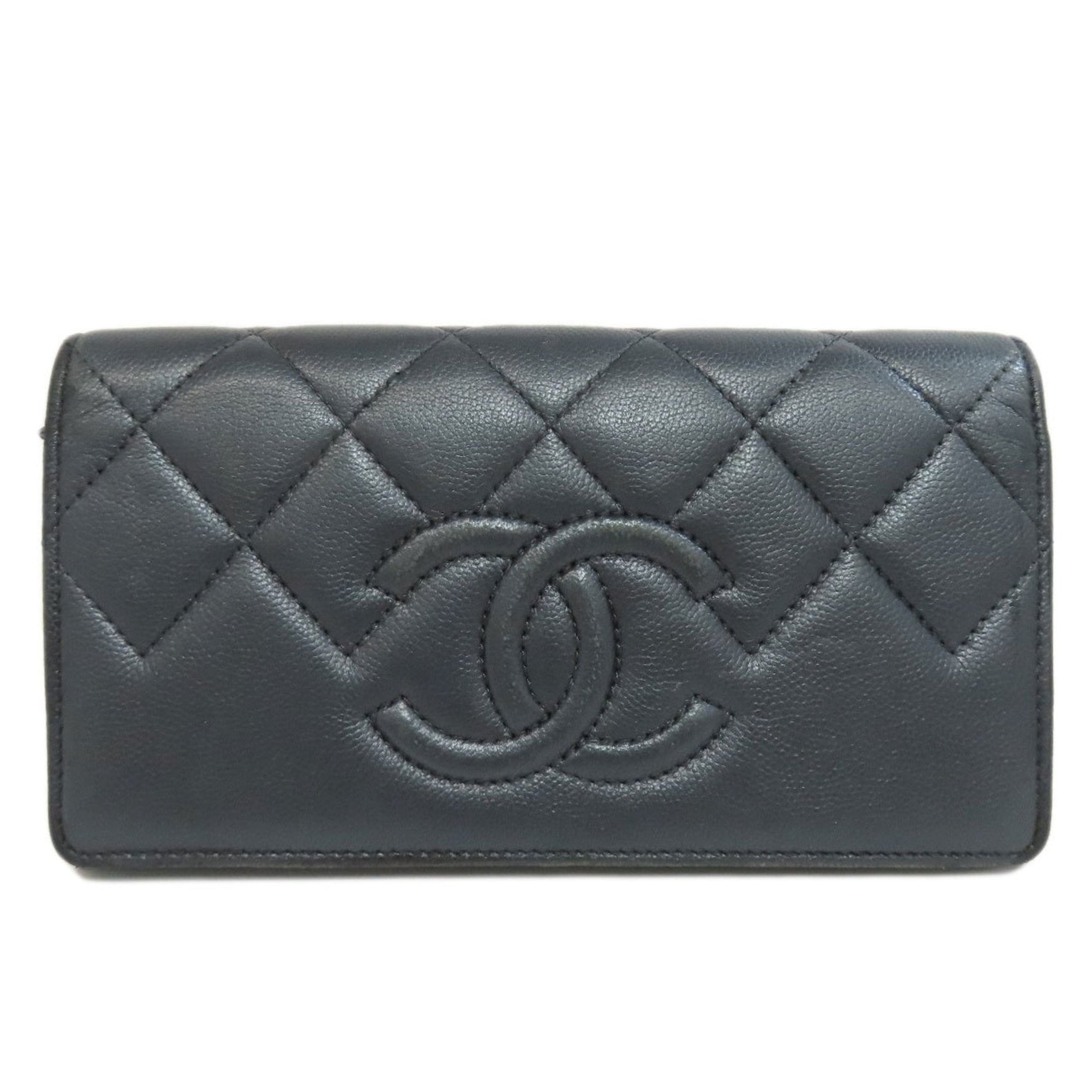 CHANEL Coco Mark Long Wallet Soft Caviar Skin