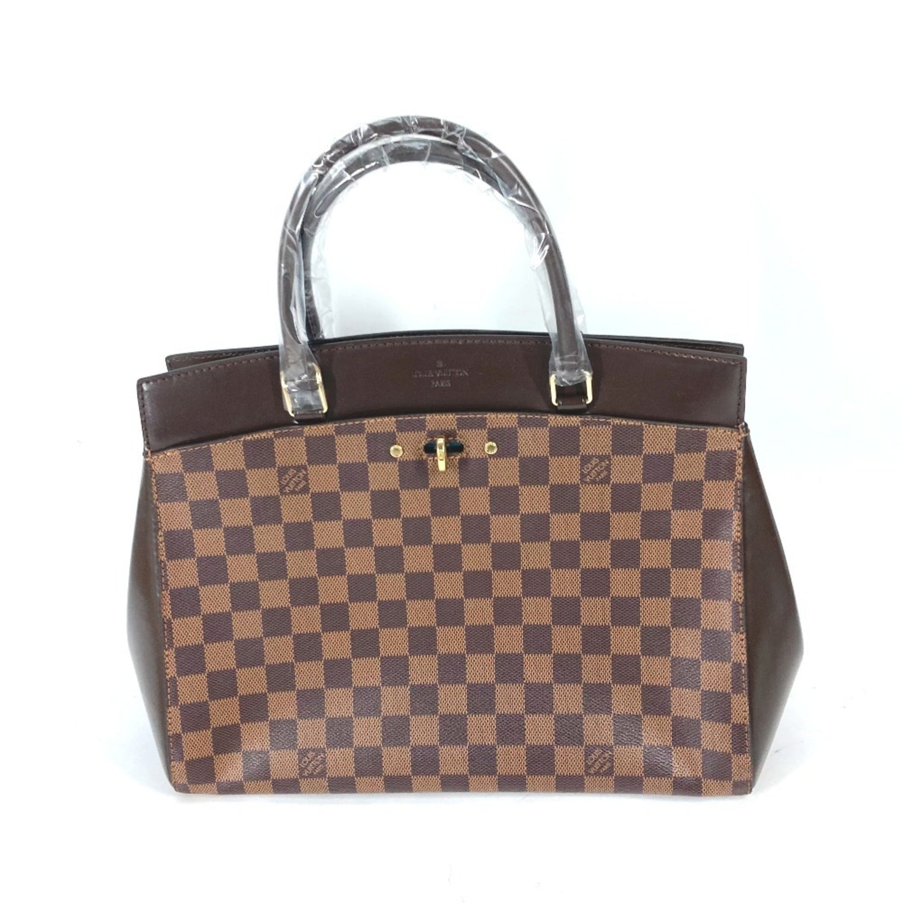 Louis Vuitton Damier Rivoli MM Shoulder Bag Tote Handbag Canvas Ebene Brown