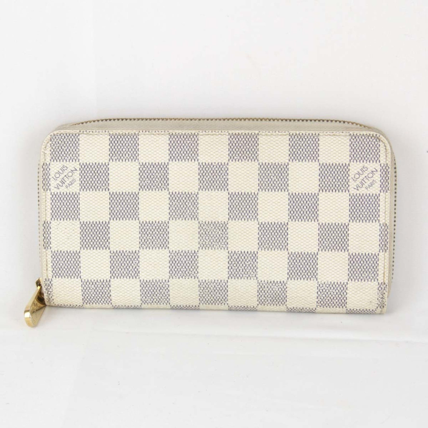 Louis Vuitton Zippy Wallet Long Damier Azur Canvas