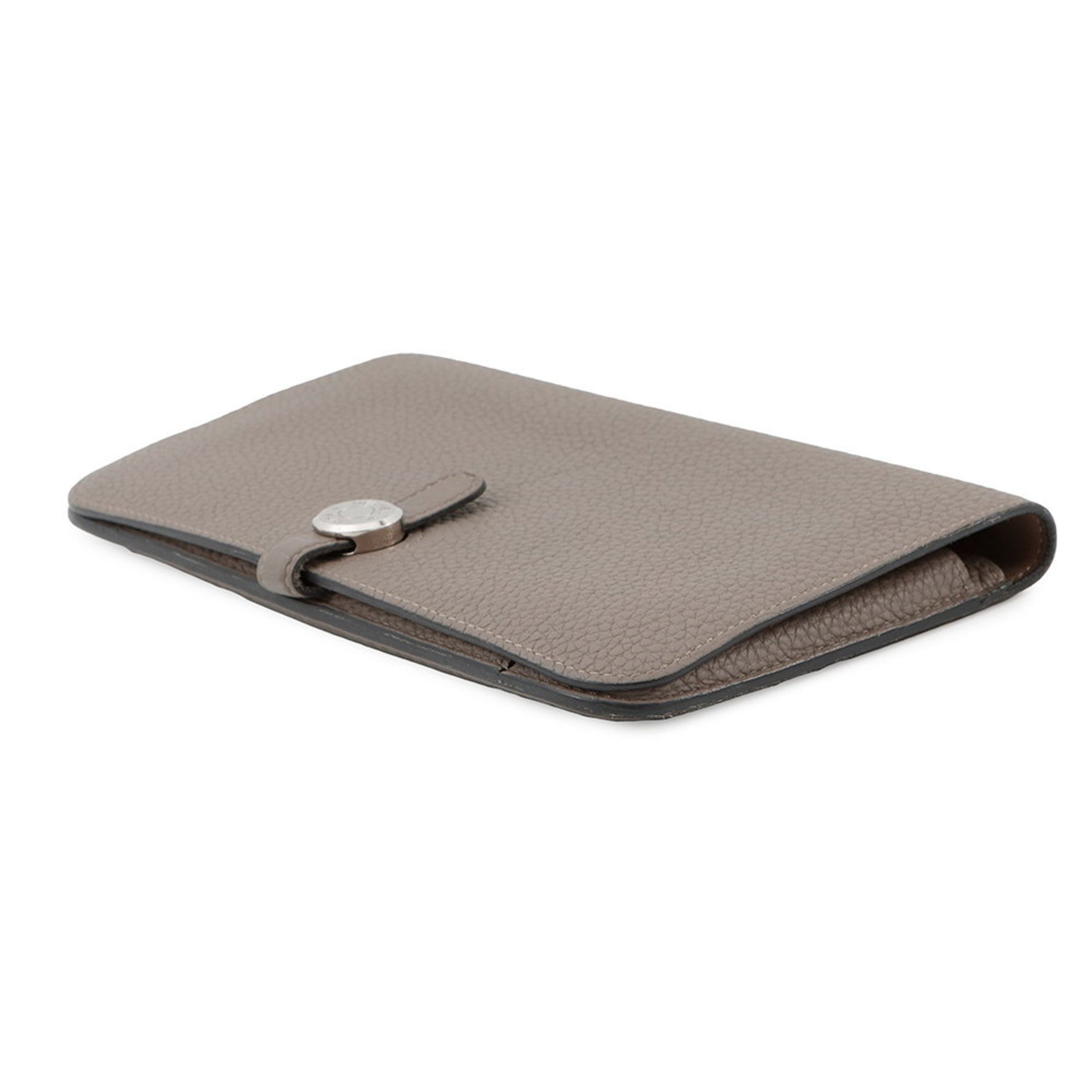 Hermes Hermès Dogon GM Duo Long Wallet in Asphalt Togo with A Stamp