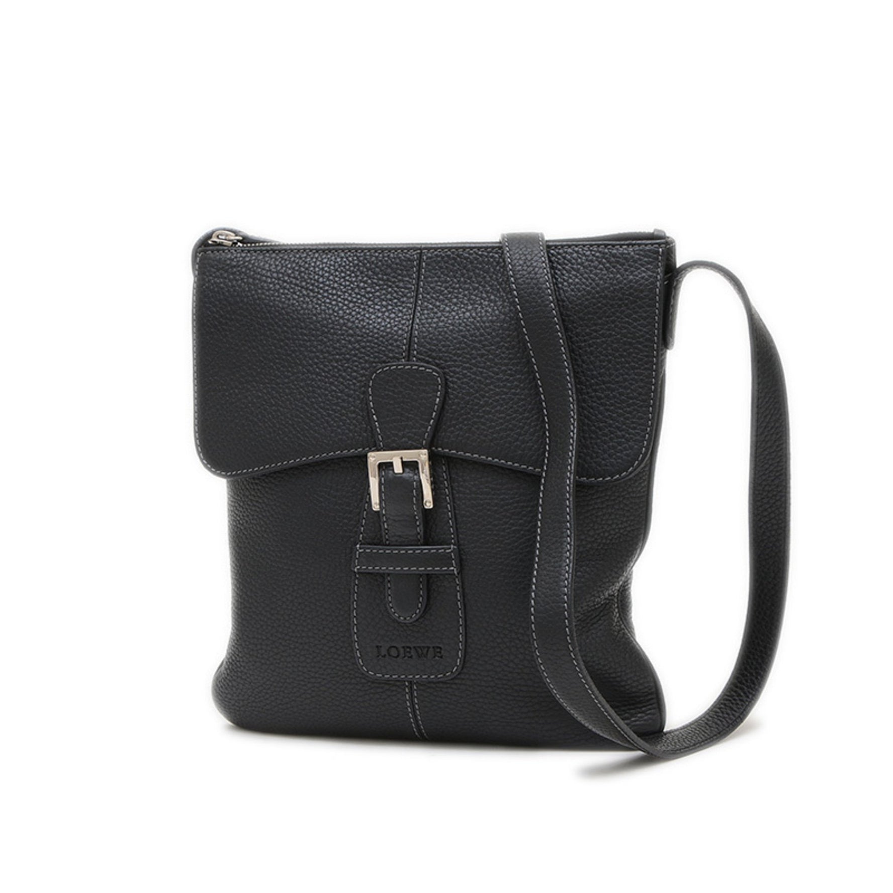 Loewe Anagram Shoulder Bag in Leather