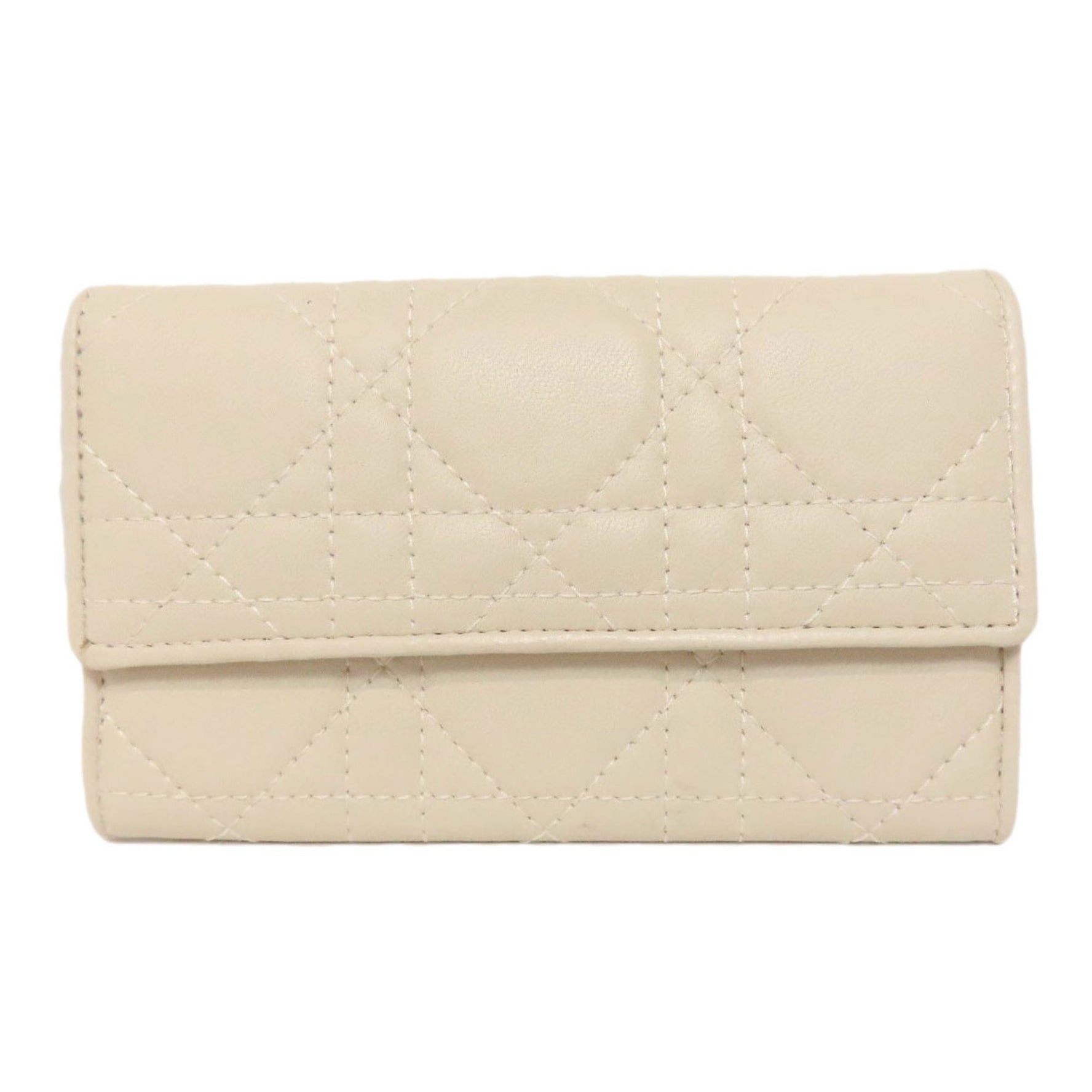 Christian Dior Cannage Key Case in Calfskin