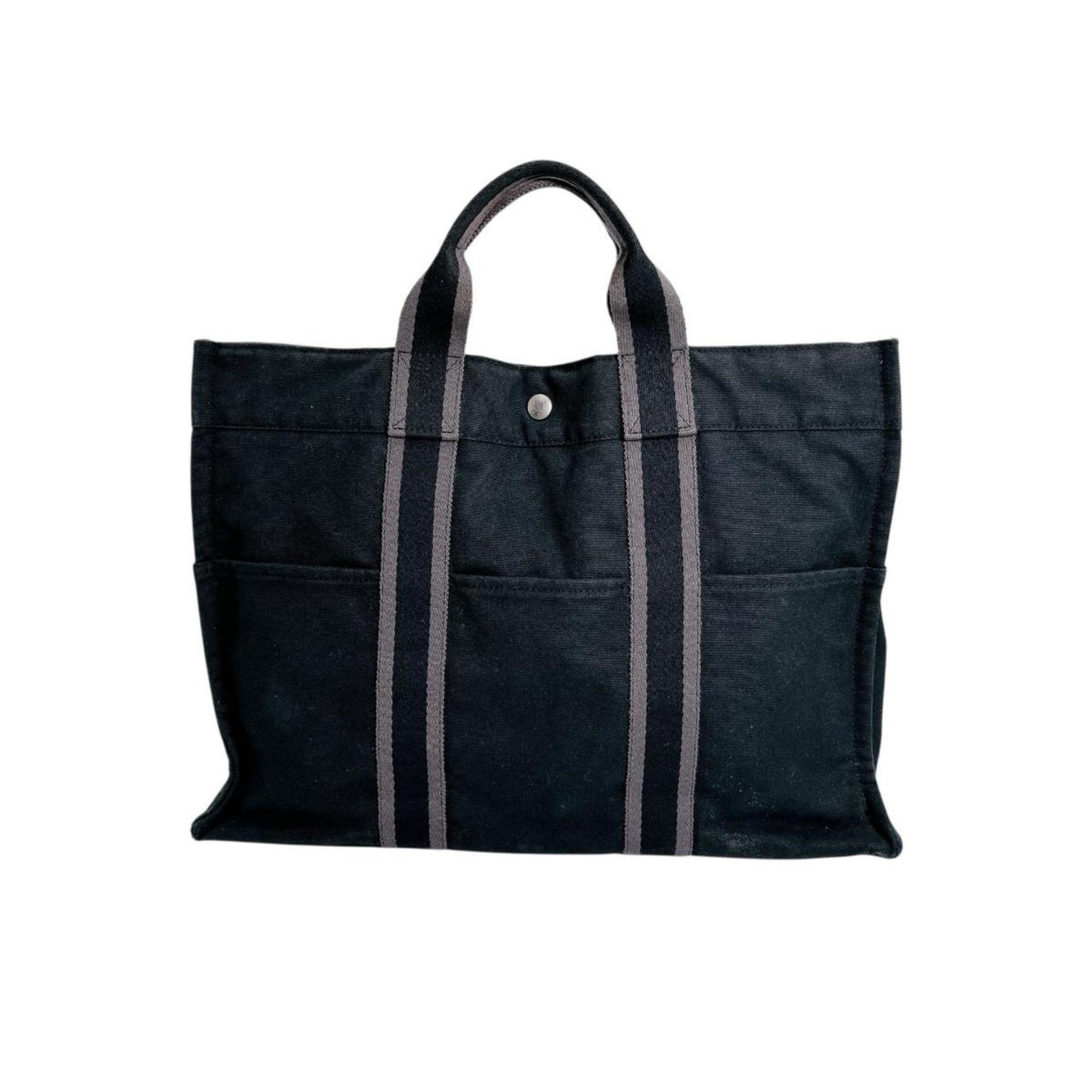 Hermes Tote Bag Handbag Canvas Foule MM