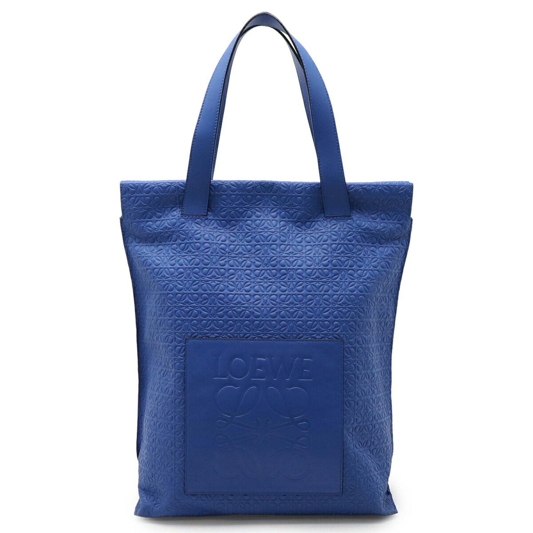 LOEWE Repeat Anagram Shopper Tote Bag Shoulder Leather
