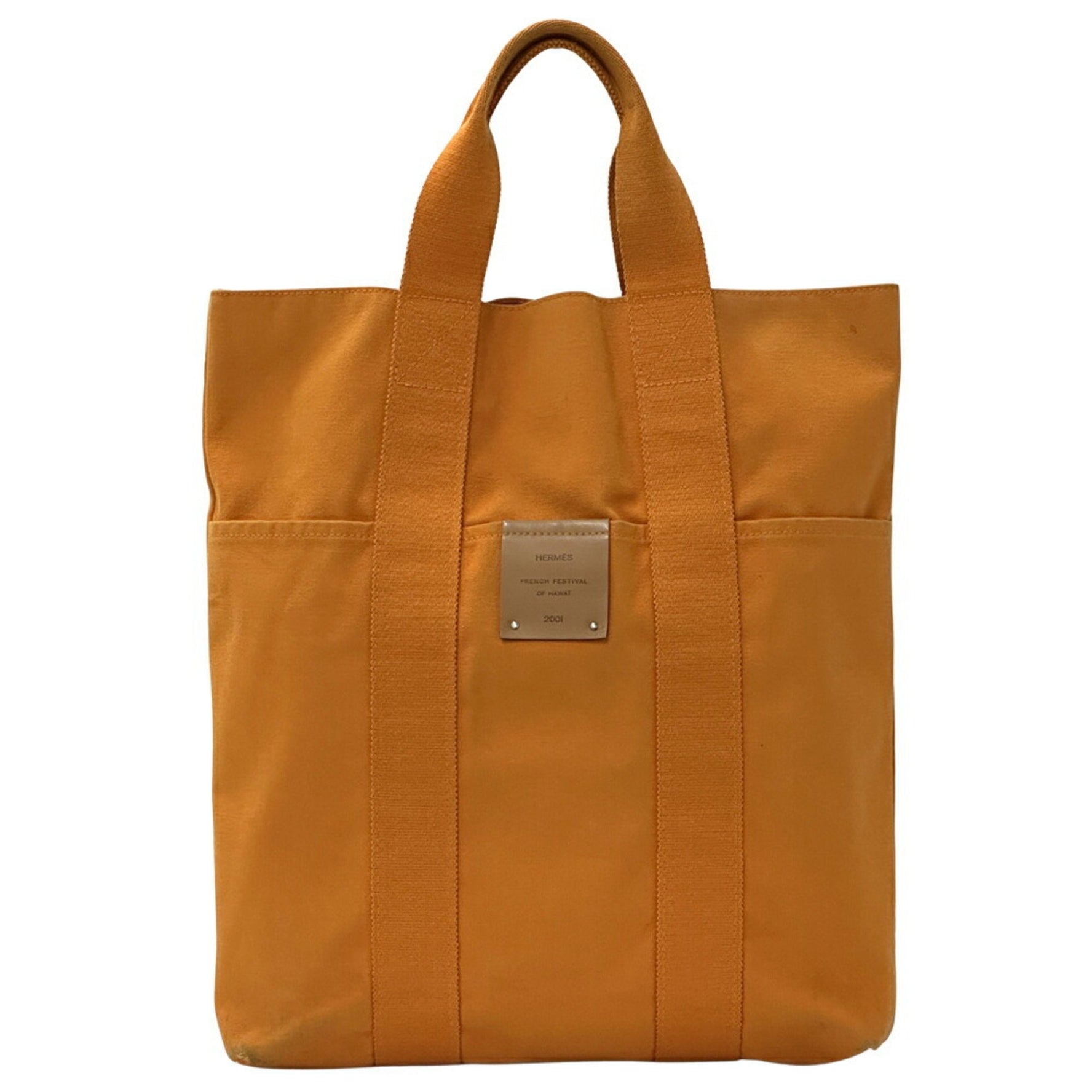 Hermes Hermès Foule to Cabas Tote Bag, Men's and Canvas