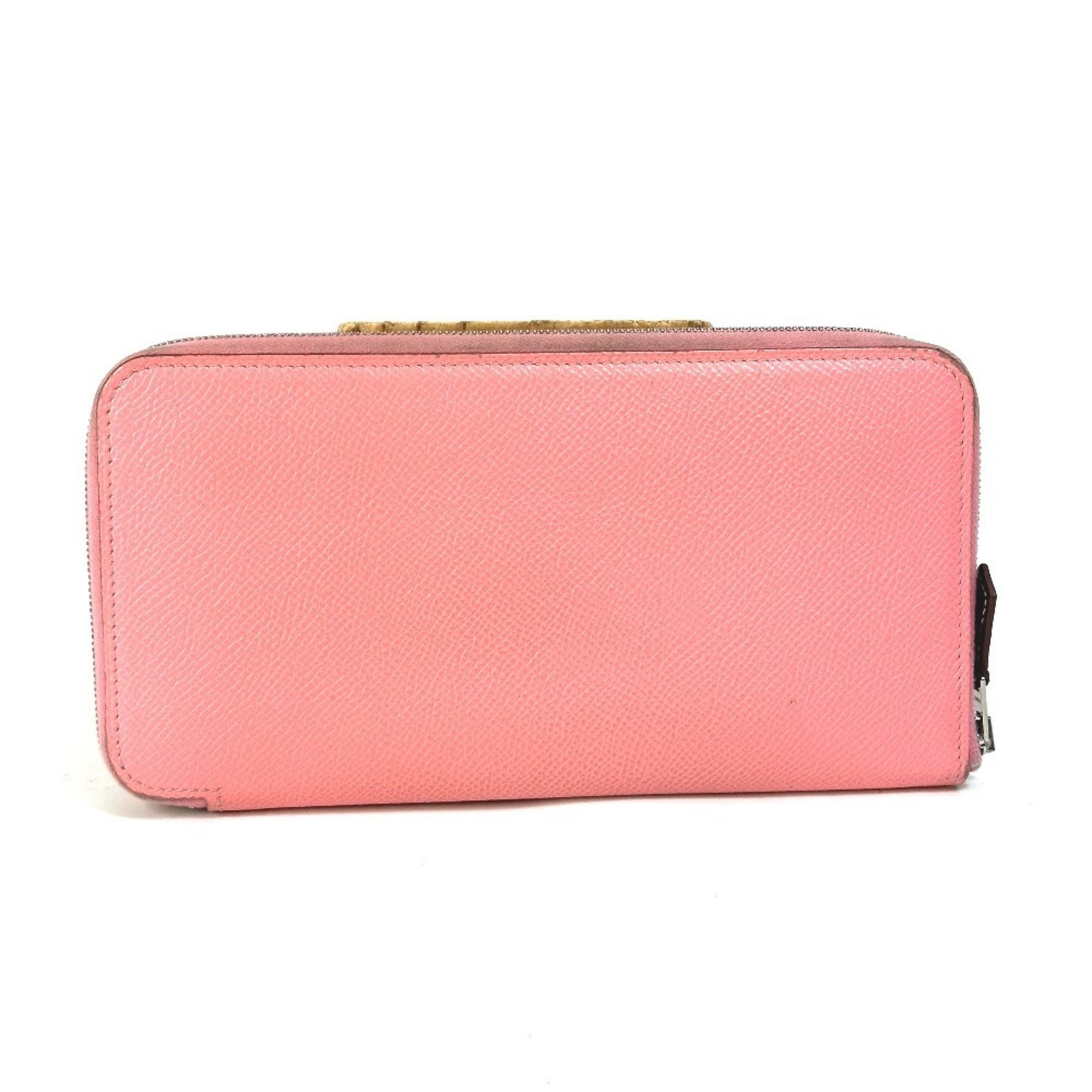 HERMES Azap Long Silk-in Round Zip Wallet, Epsom Leather