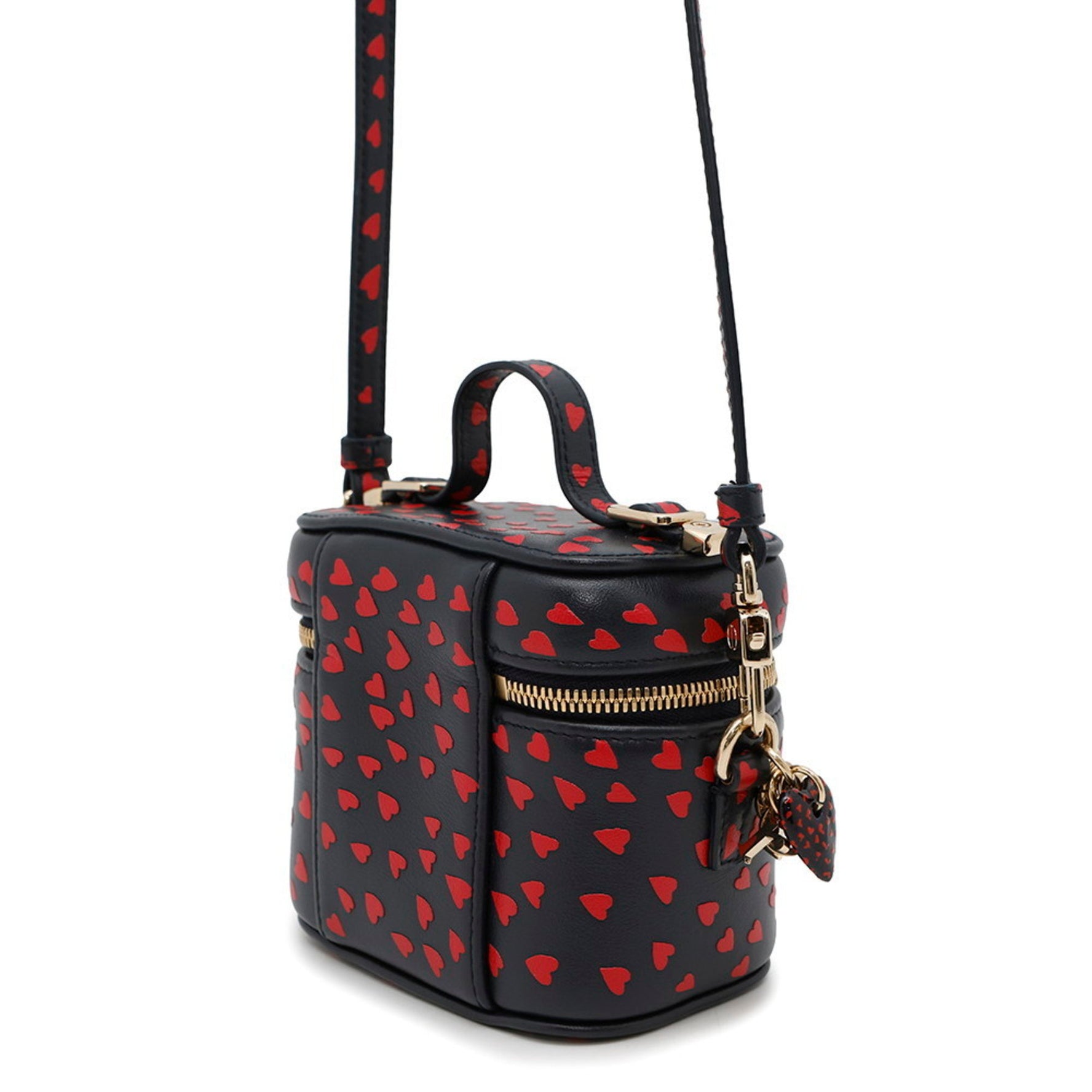 Christian Dior Shoulder Bag Heart Vanity Pouch Leather