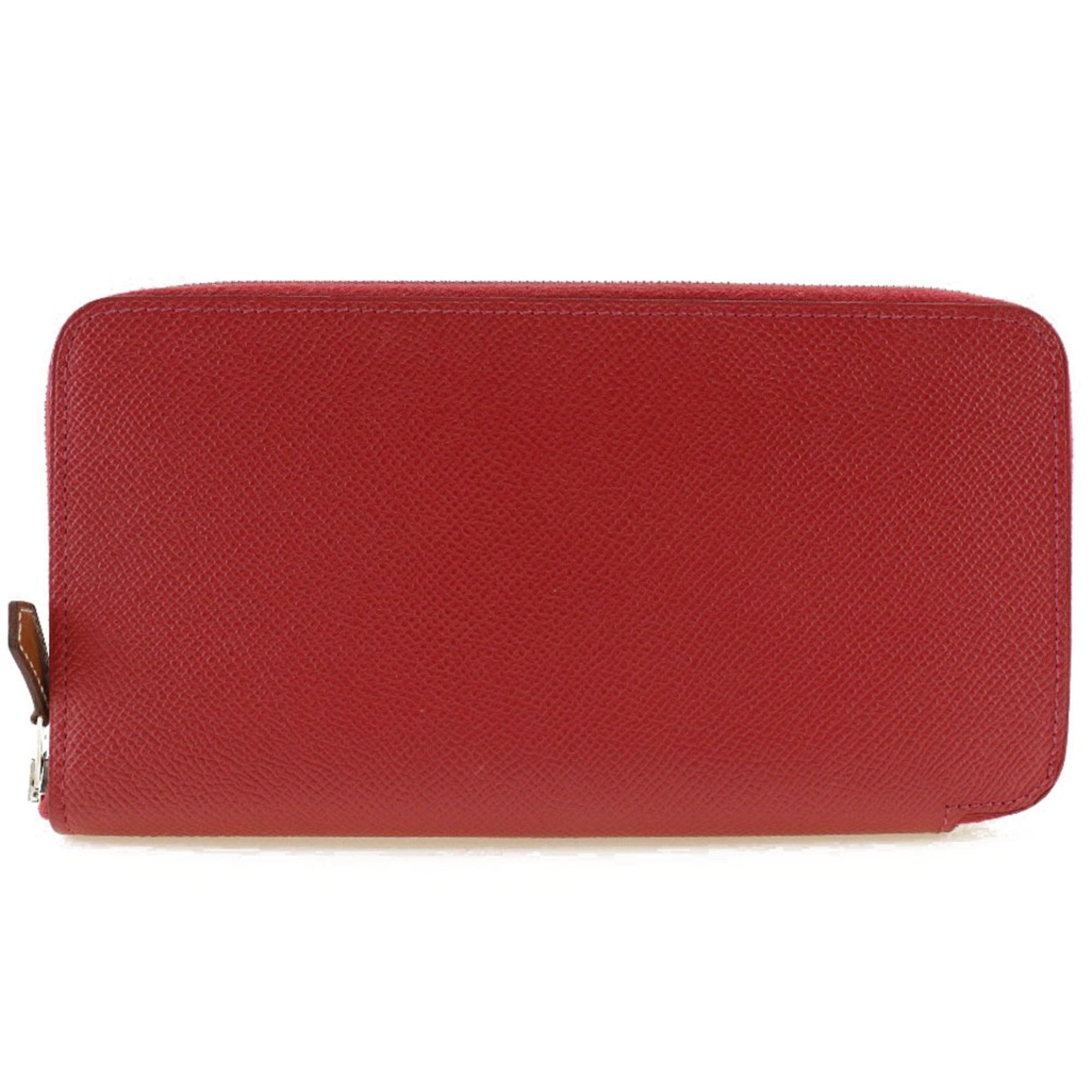 Hermes Azap Silk In Long Vo Epsom x Bougainvillea Red/Purple X Wallet