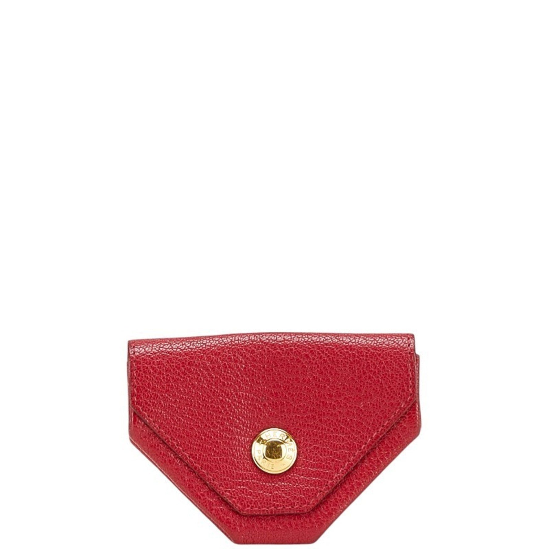 Hermes Hermès Levain Quatre wallet/coin case, red, Chevre
