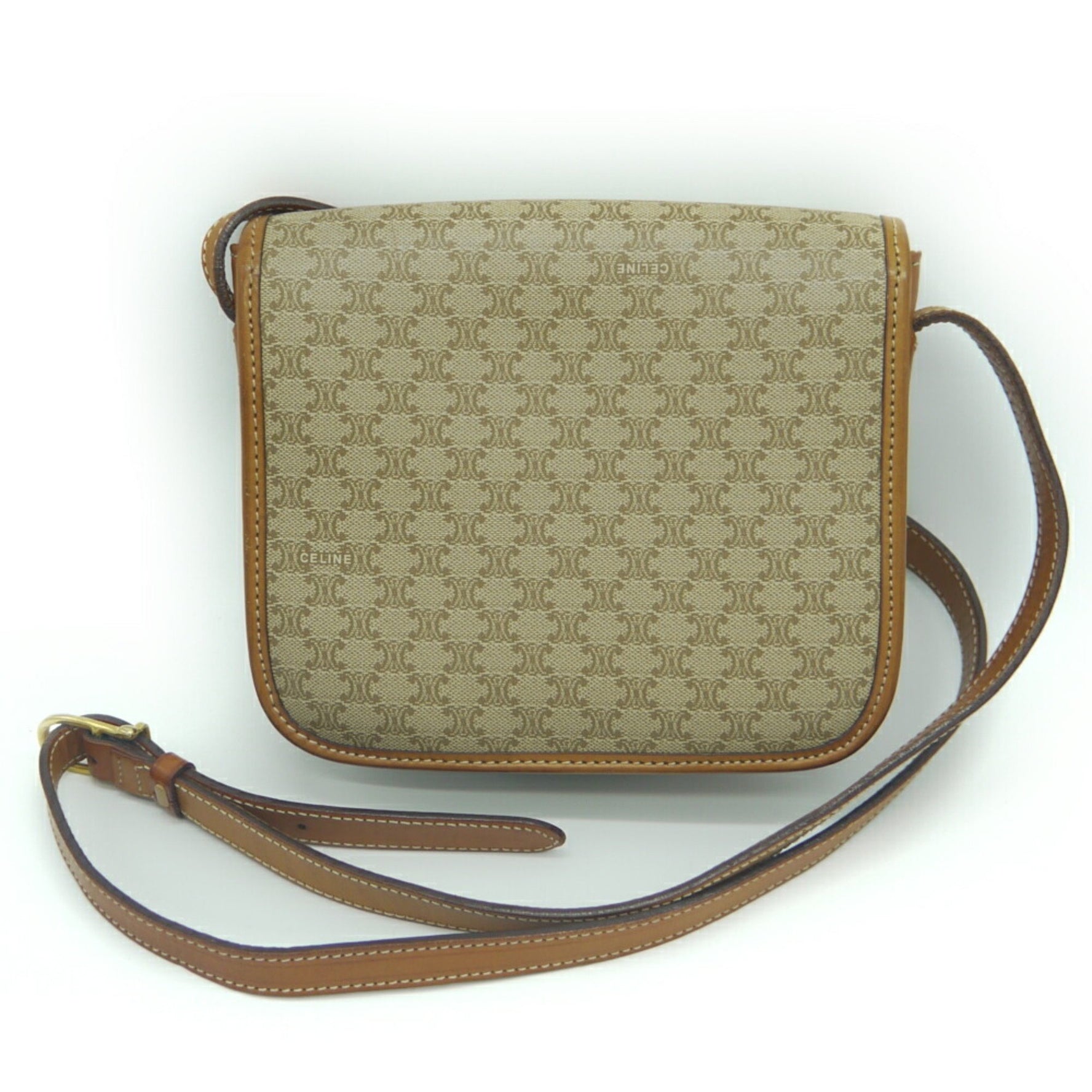 Celine Macadam pattern Cadena motif turn lock pochette shoulder bag