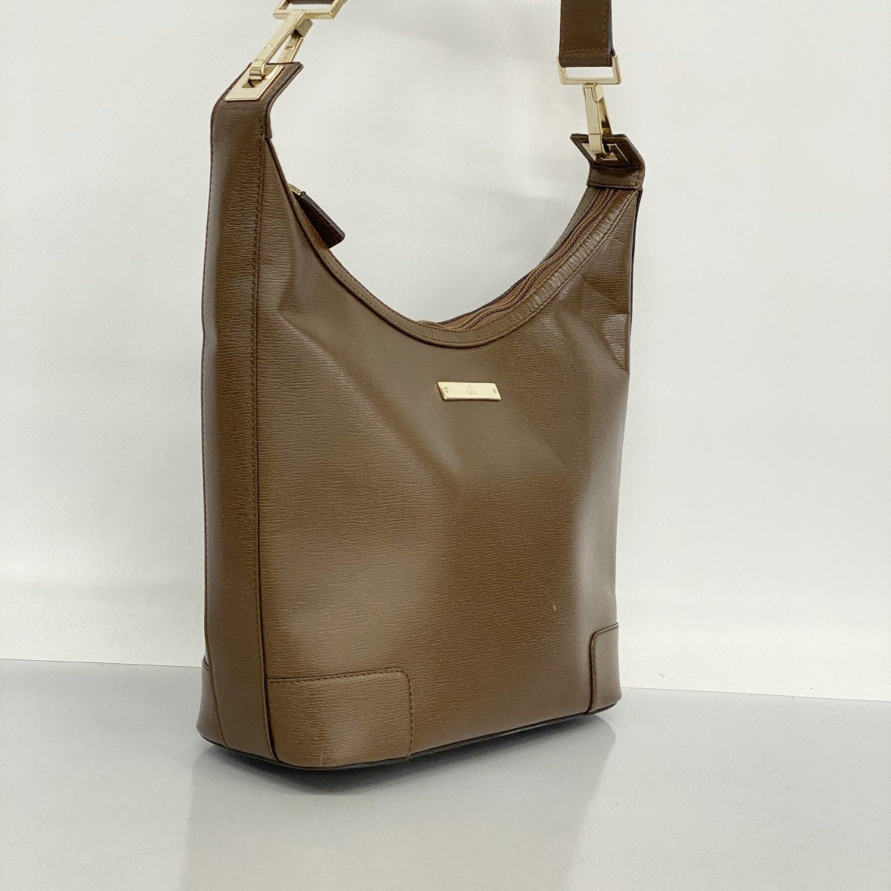 Gucci Shoulder Bag 001 4204 Leather Champagne