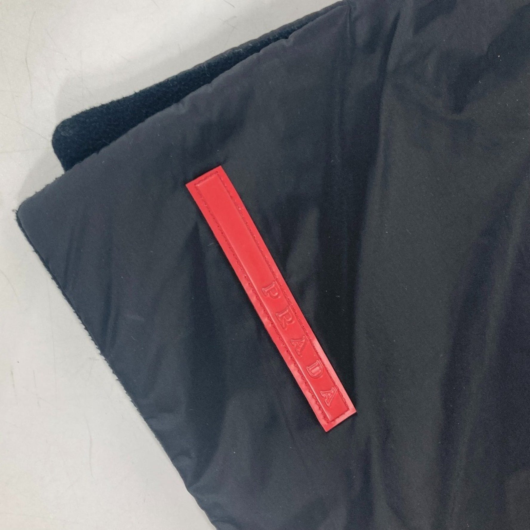 PRADA Sport Bicolor Pocket Scarf Nylon Men's Black