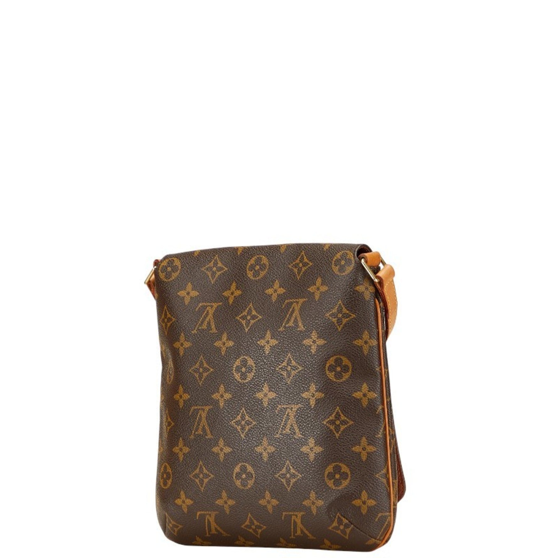 Louis Vuitton Monogram Musette Salsa Short One-Shoulder Bag Brown Leather LOUIS VUITTON