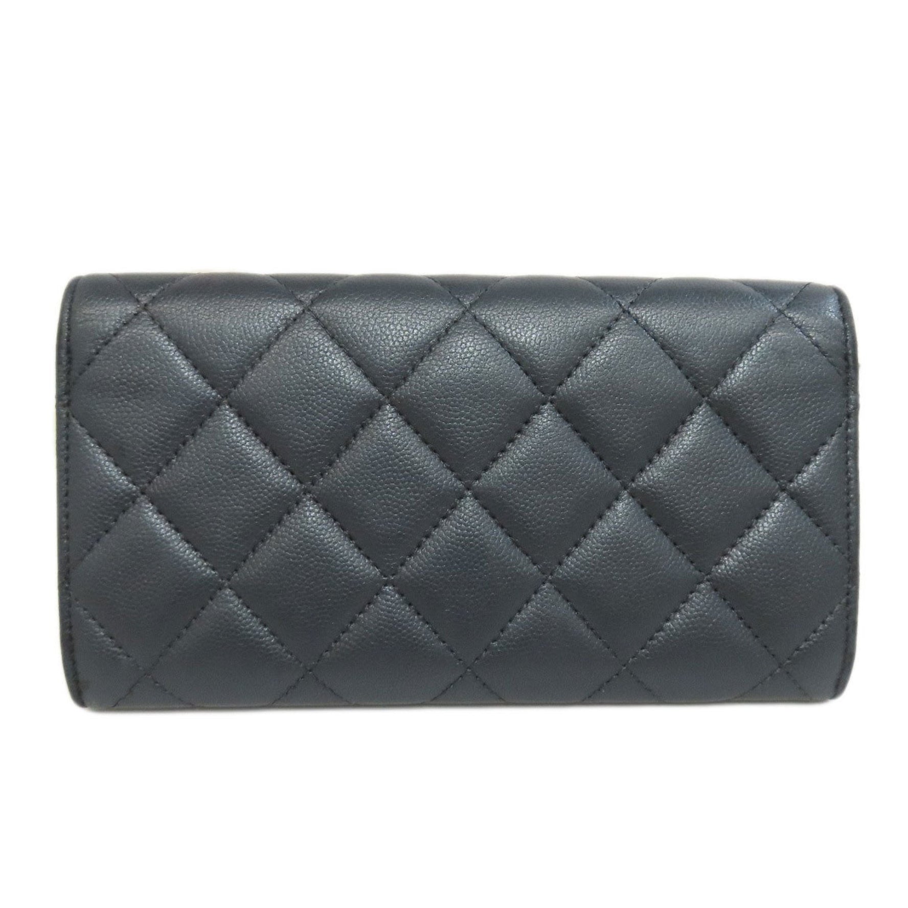 CHANEL Coco Mark Long Wallet Soft Caviar Skin