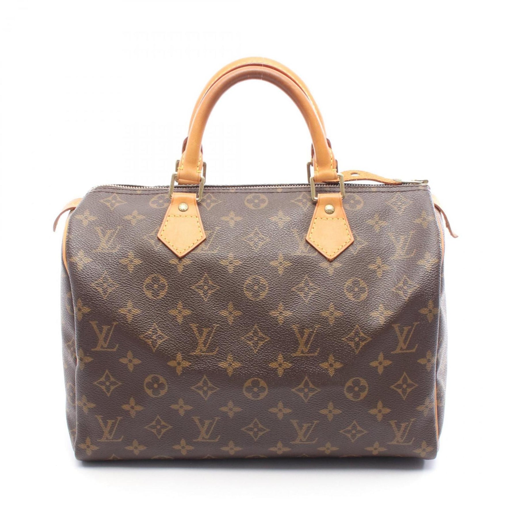Louis Vuitton Speedy 30 Handbag, Coated Canvas and Leather, Monogram, Brown