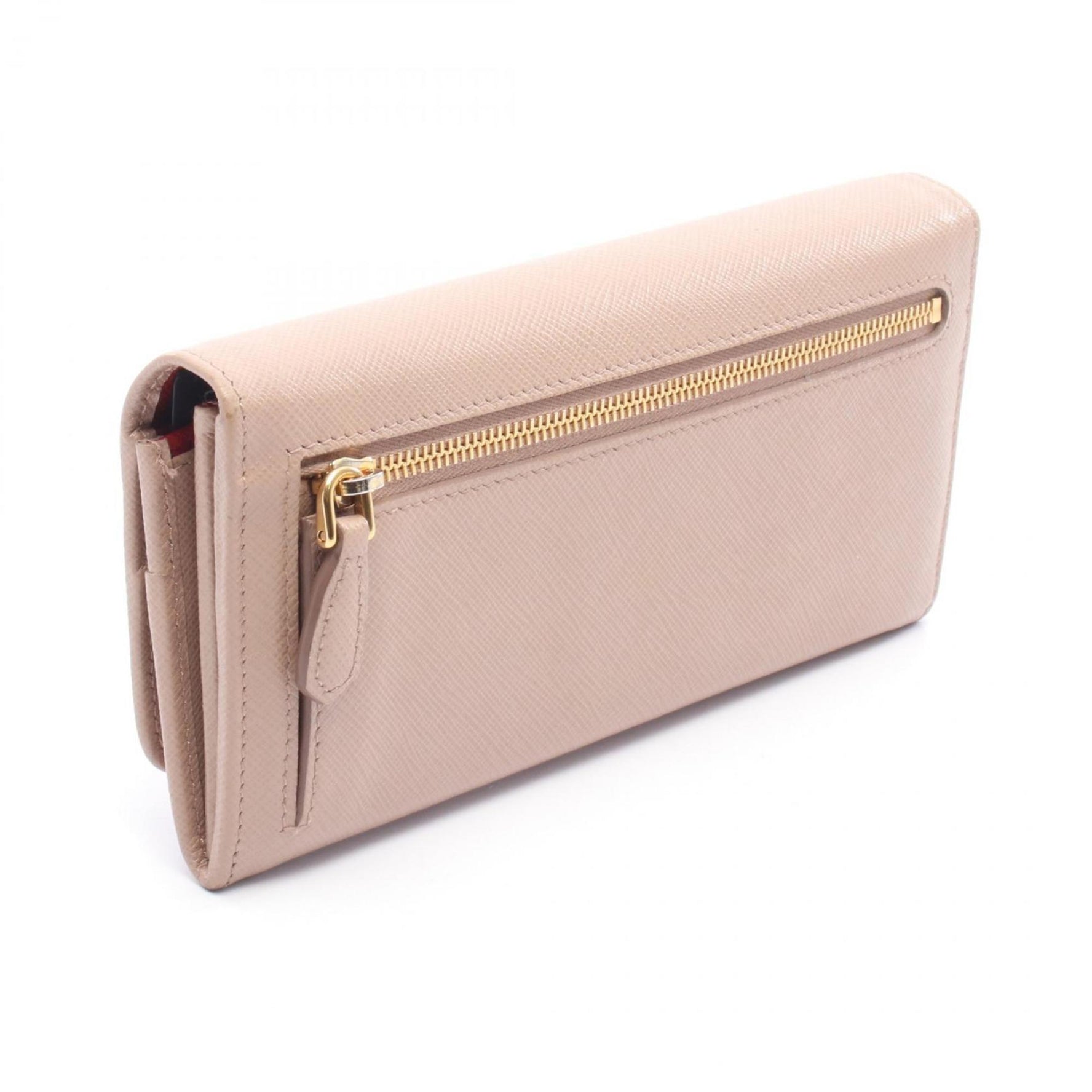 Prada SAFFIANO MULTIC Bi-fold Long Wallet, Saffiano Leather