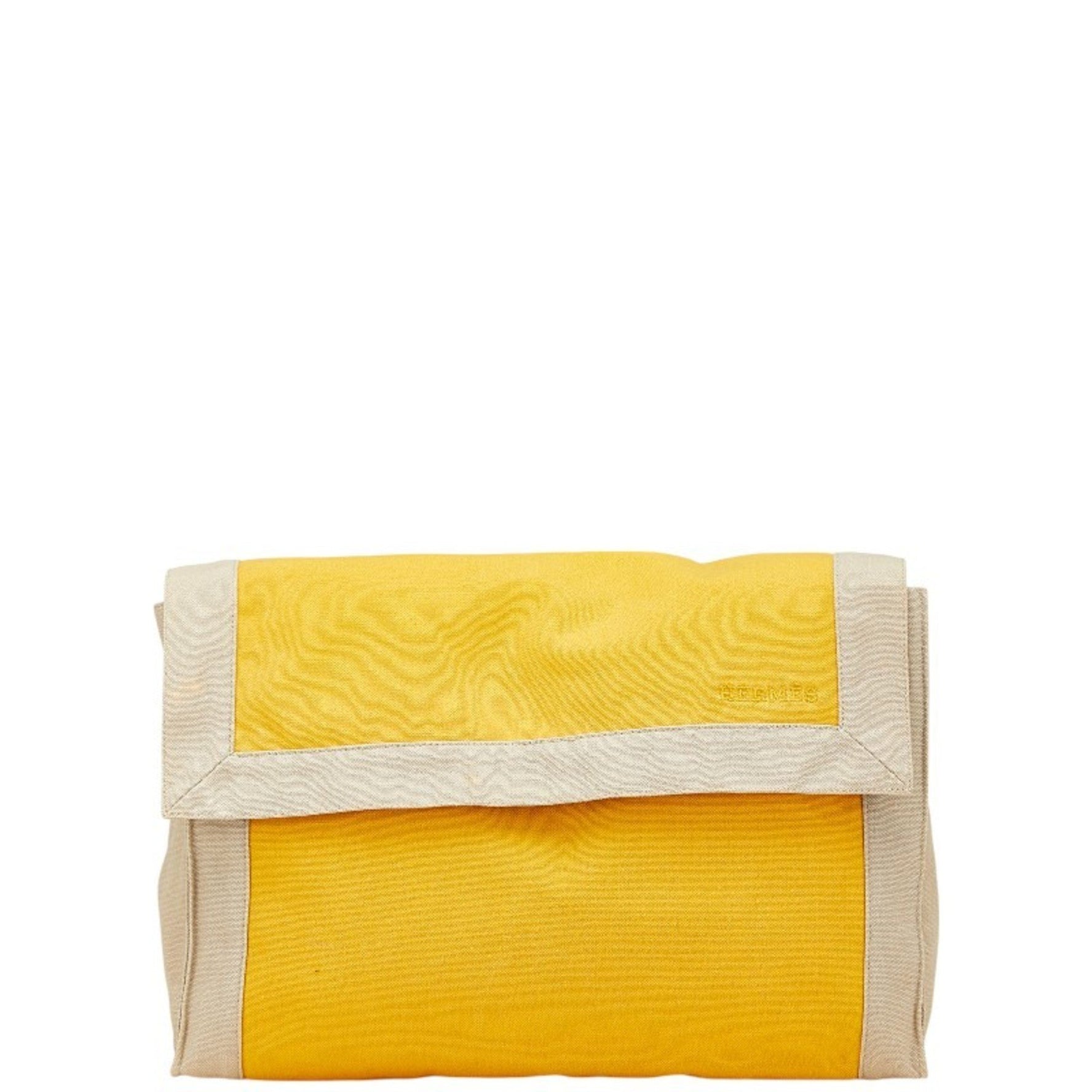 Hermes Tapidsel Clutch Bag/Second Bag Canvas