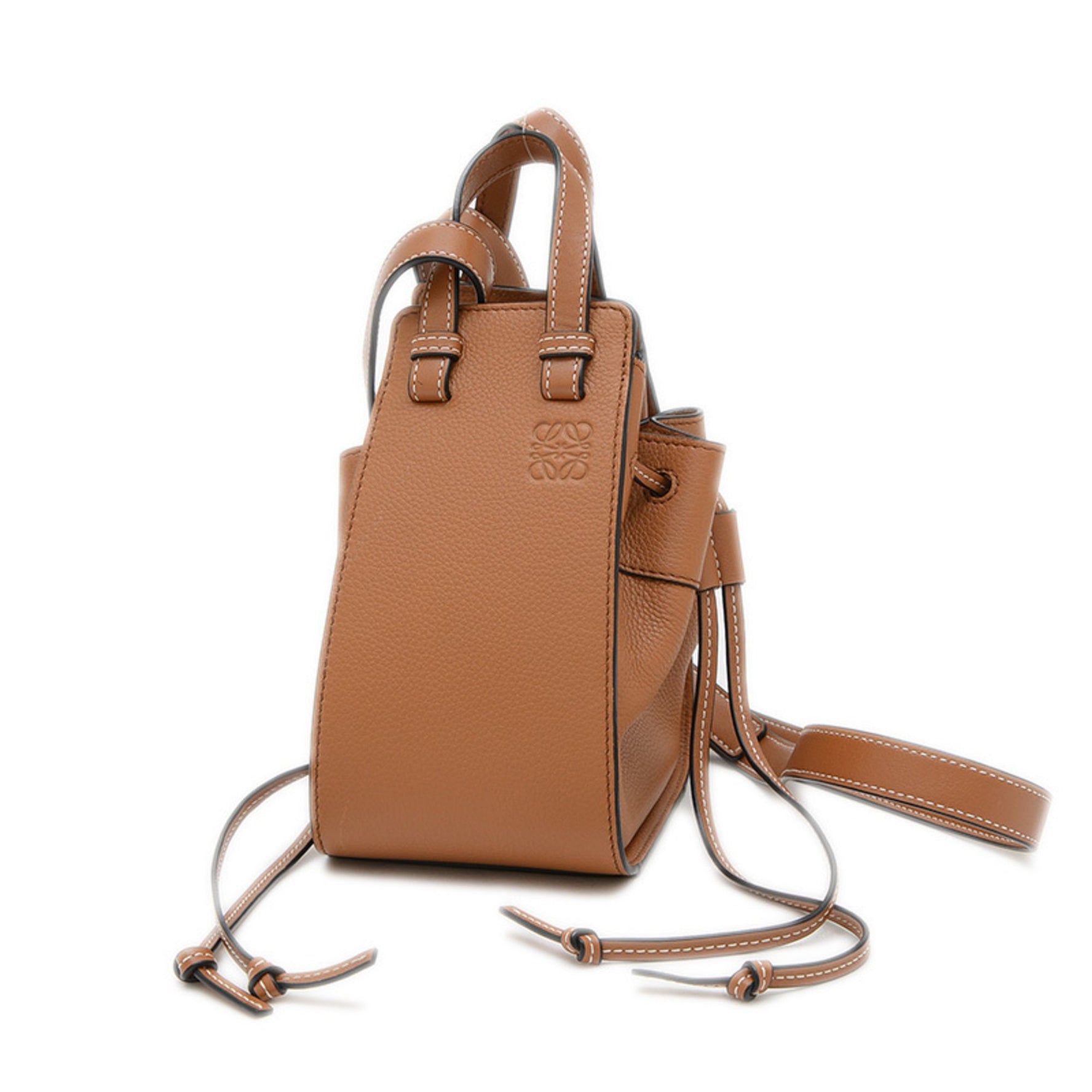 Loewe Hammock Drawstring Mini Leather Handbag in (BP)