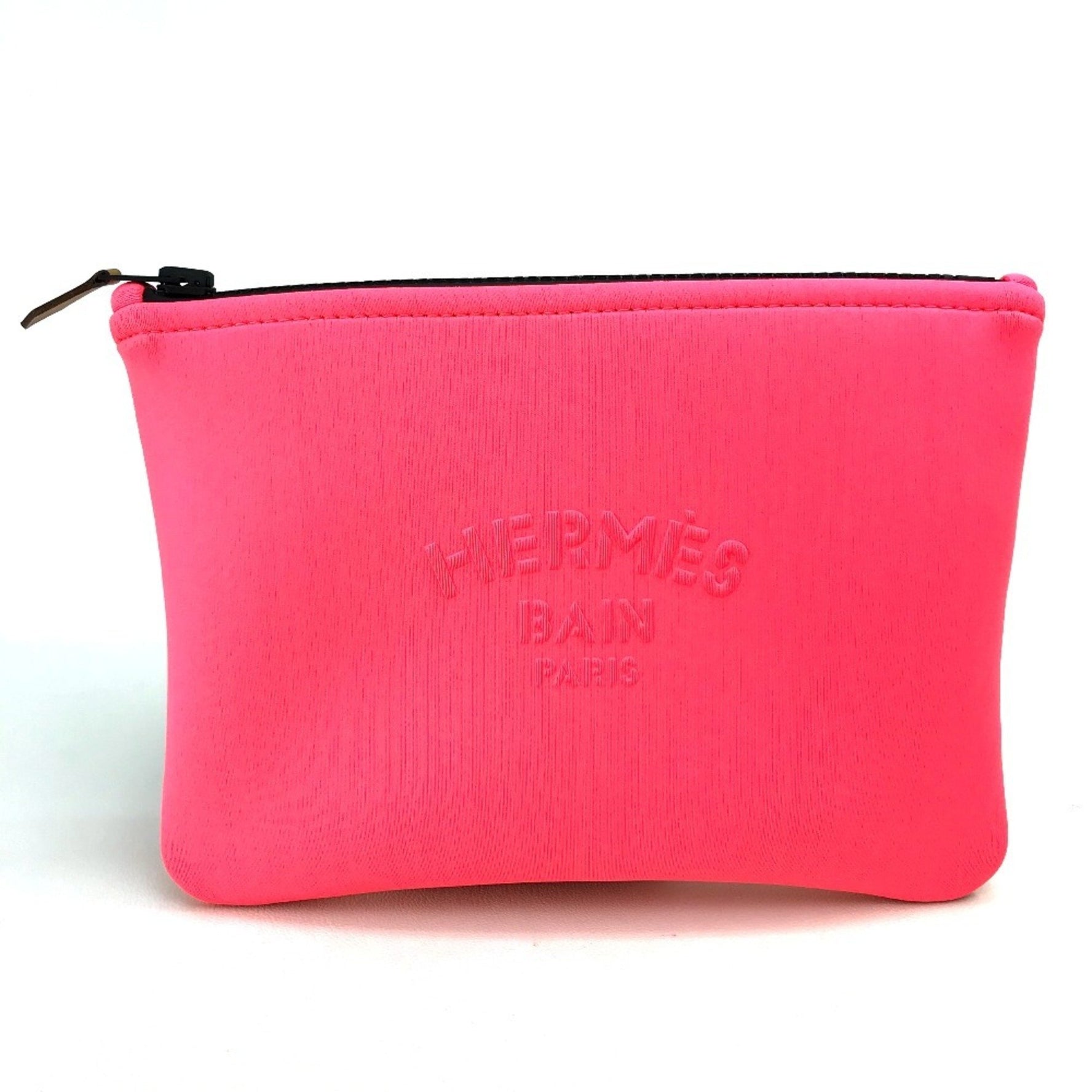 HERMES Truth Neoban PM Pouch, Polyamide/Elastane, Bubblegum, Light Pink