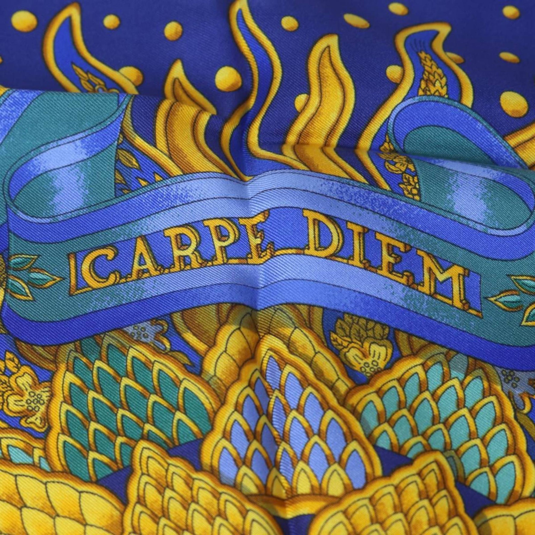 HERMES Carré 90 "Enjoy Today" 100% Silk Scarf