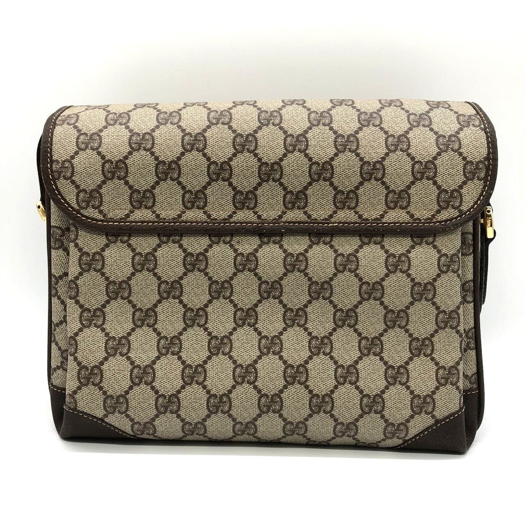 GUCCI 001 116 Shoulder Bag GG Supreme Leather