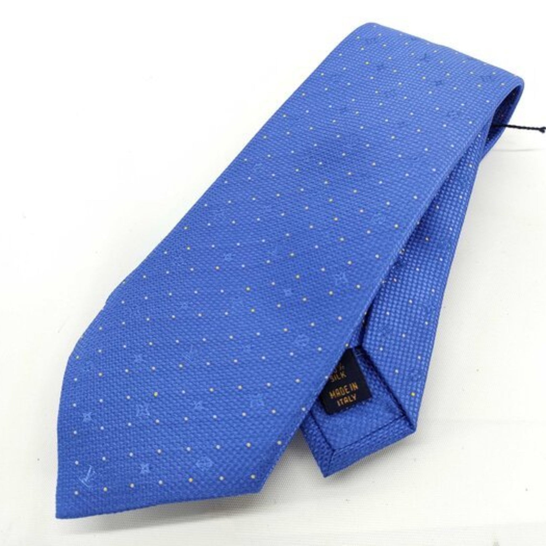 LOUIS VUITTON Monogram Tie Silk Embroidered Dots