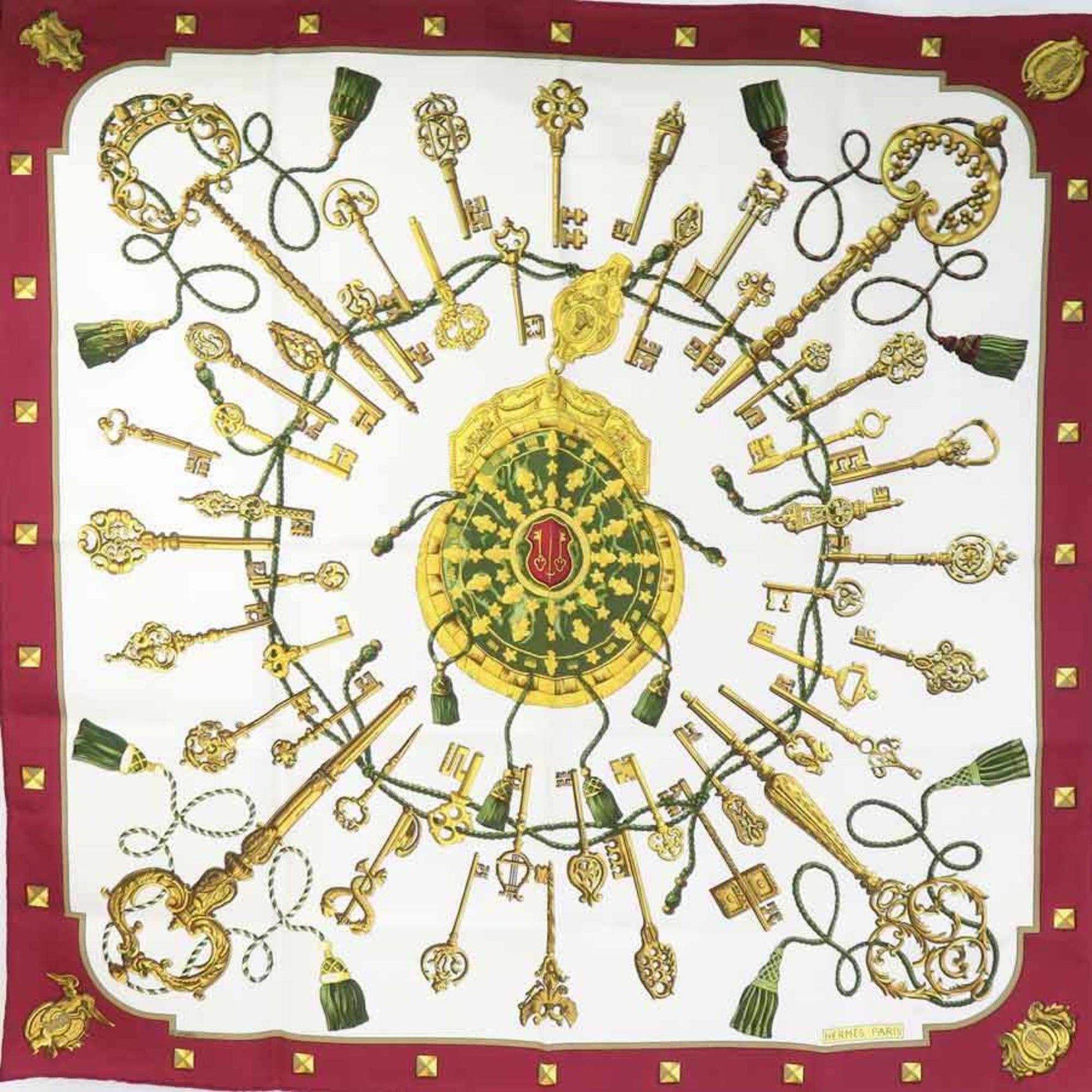 Hermes Scarf Carre 90 Silk Multicolor