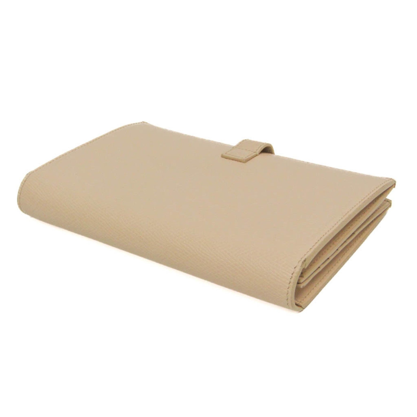 Celine Large Strap Wallet Calfskin Long Wallet (bi-fold) Light Beige