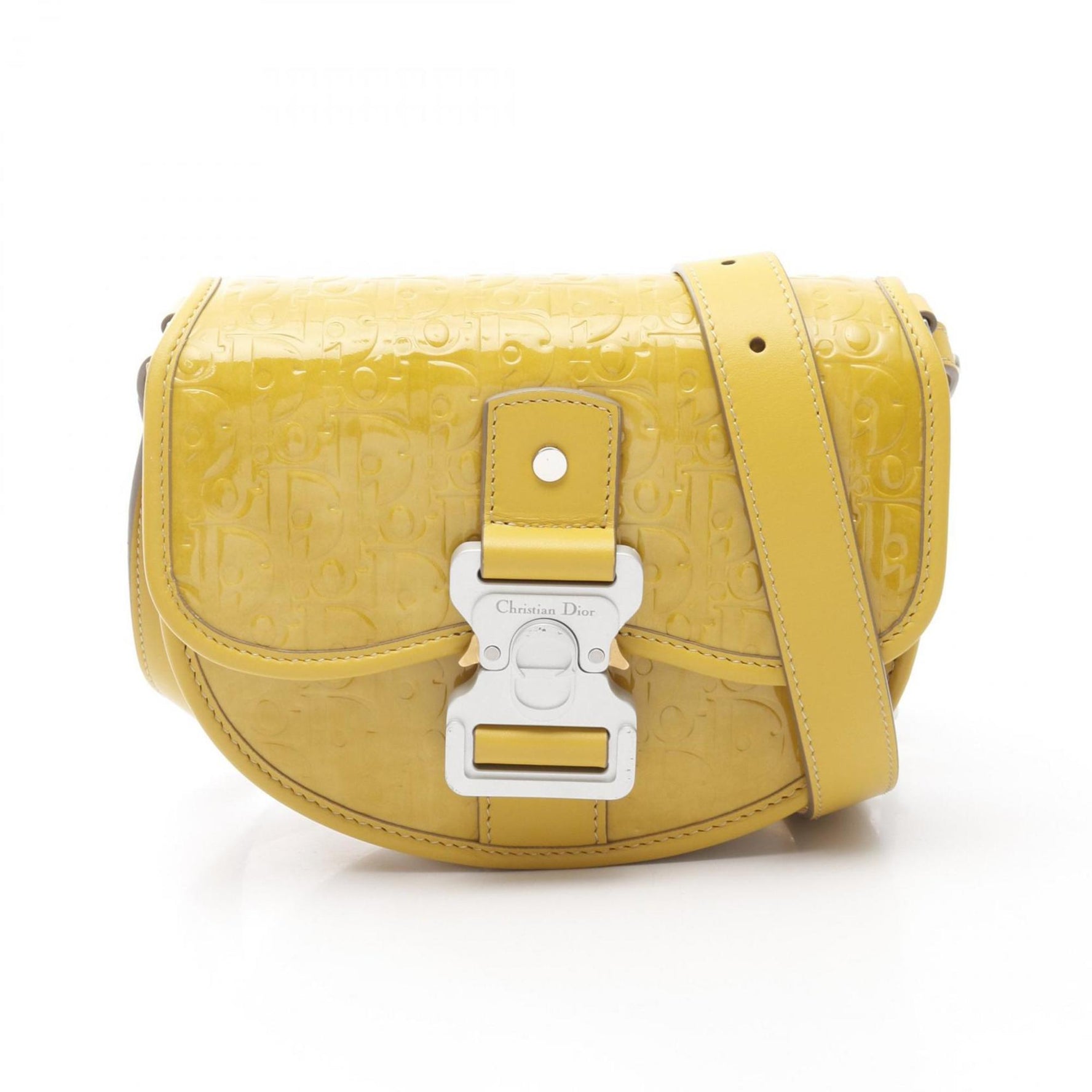 Christian Dior Dior GALLOP Oblique Shoulder Bag in Patent Leather