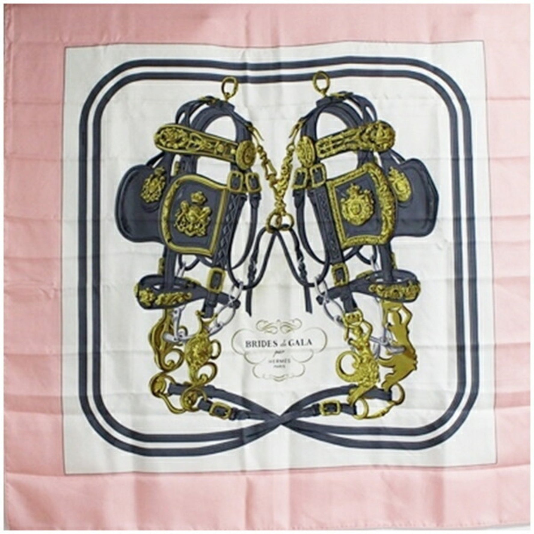 Hermès Carré 90 Scarf/Muffler, BRIDES de GALA Ceremonial Bridle, HERMES